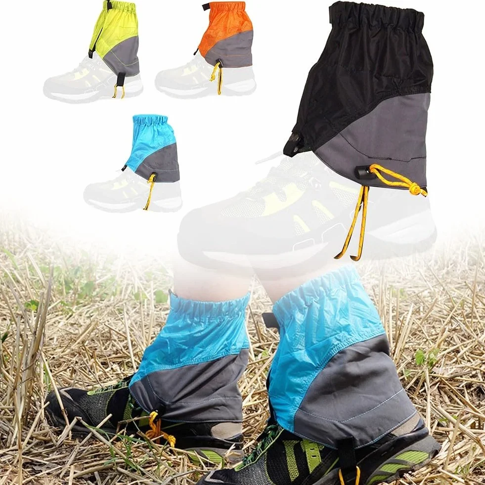 Guêtres de randonnée imperméables homme femme 20D silicone boucle camping escalade trekking ski