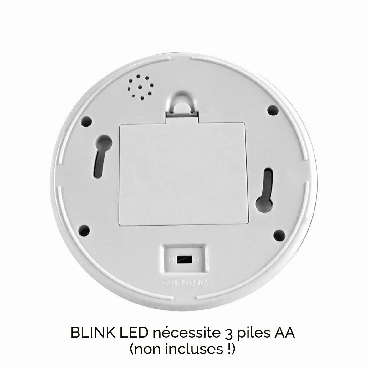 O&W Security Lot de 2 caméras dôme factice professionnelles avec LED clignotante avec objectif et clignotant