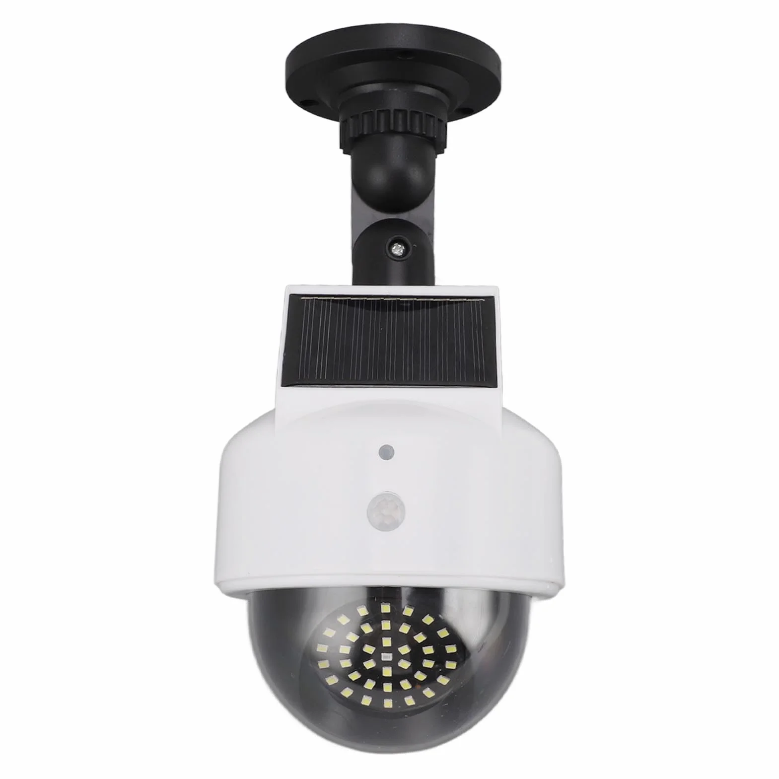 Zerodis Fausse Caméra Solaire Factice de sécurité Extérieure, Caméra de Surveillance Simulée à énergie Solaire pour Intérieur et Extérieur – Dissuadez Les Criminels et Protégez Votre