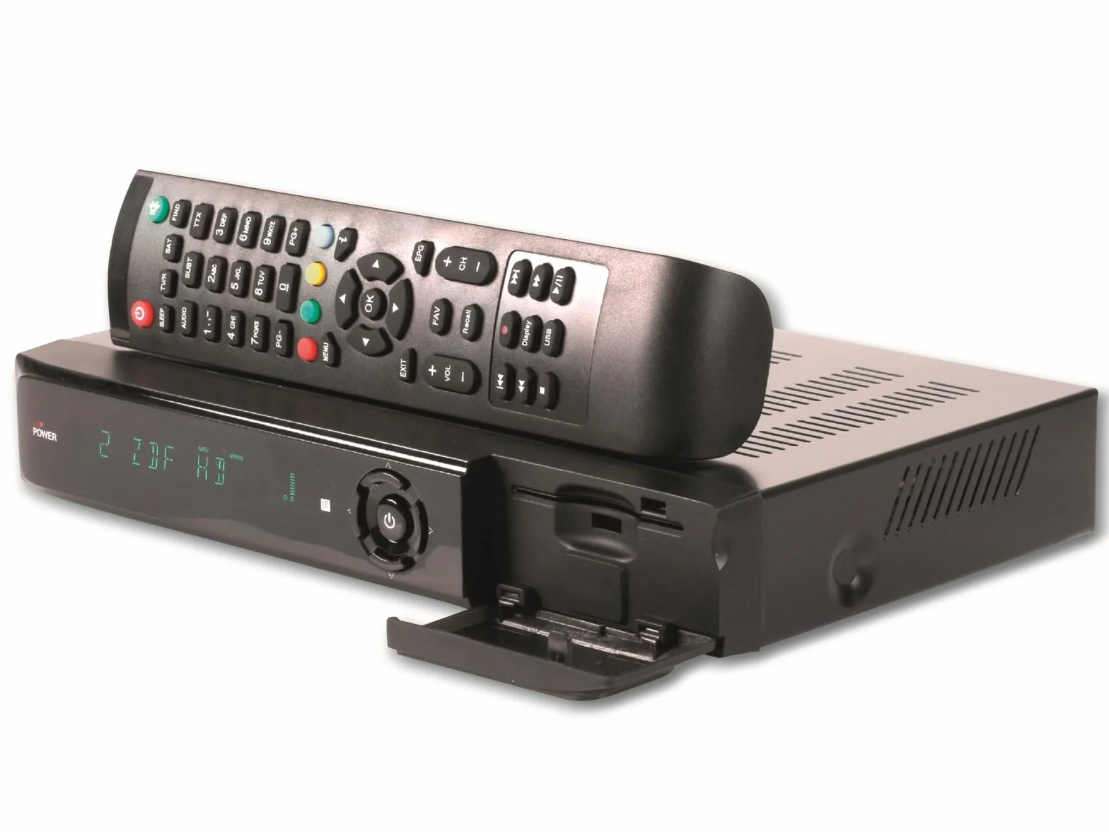 Ankaro AVA Récepteur satellite numérique UHD 4K DVB-S2X H.265 avec enregistrement USB noir