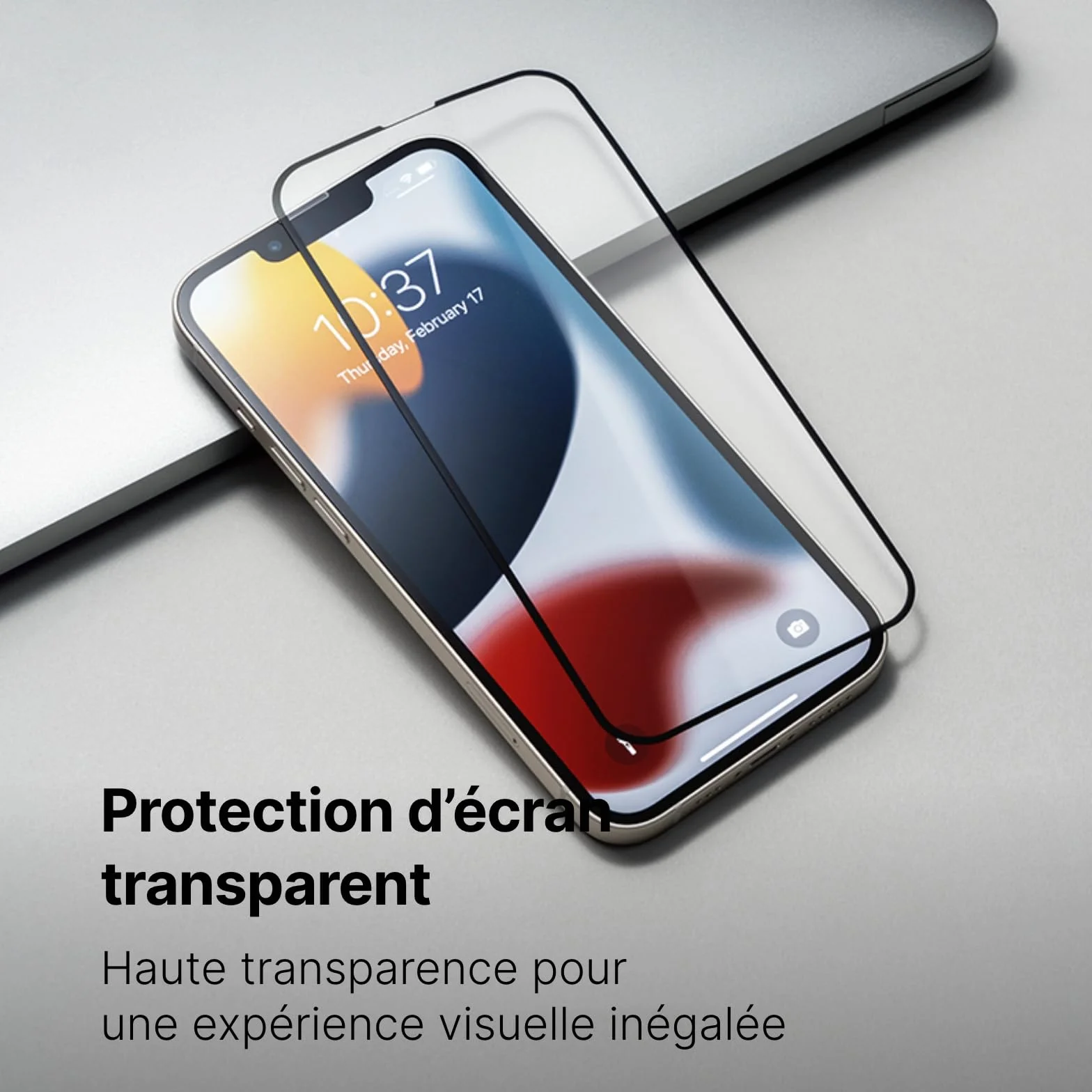 RhinoShield Protection d'écran Compatible avec [iPhone 17/17 Pro/ 16 Pro] | Impact Protector Pro – résistant aux Chocs et aux Rayures, Anti-lumière Bleue, Outil d’Installation Inclus -Transparente