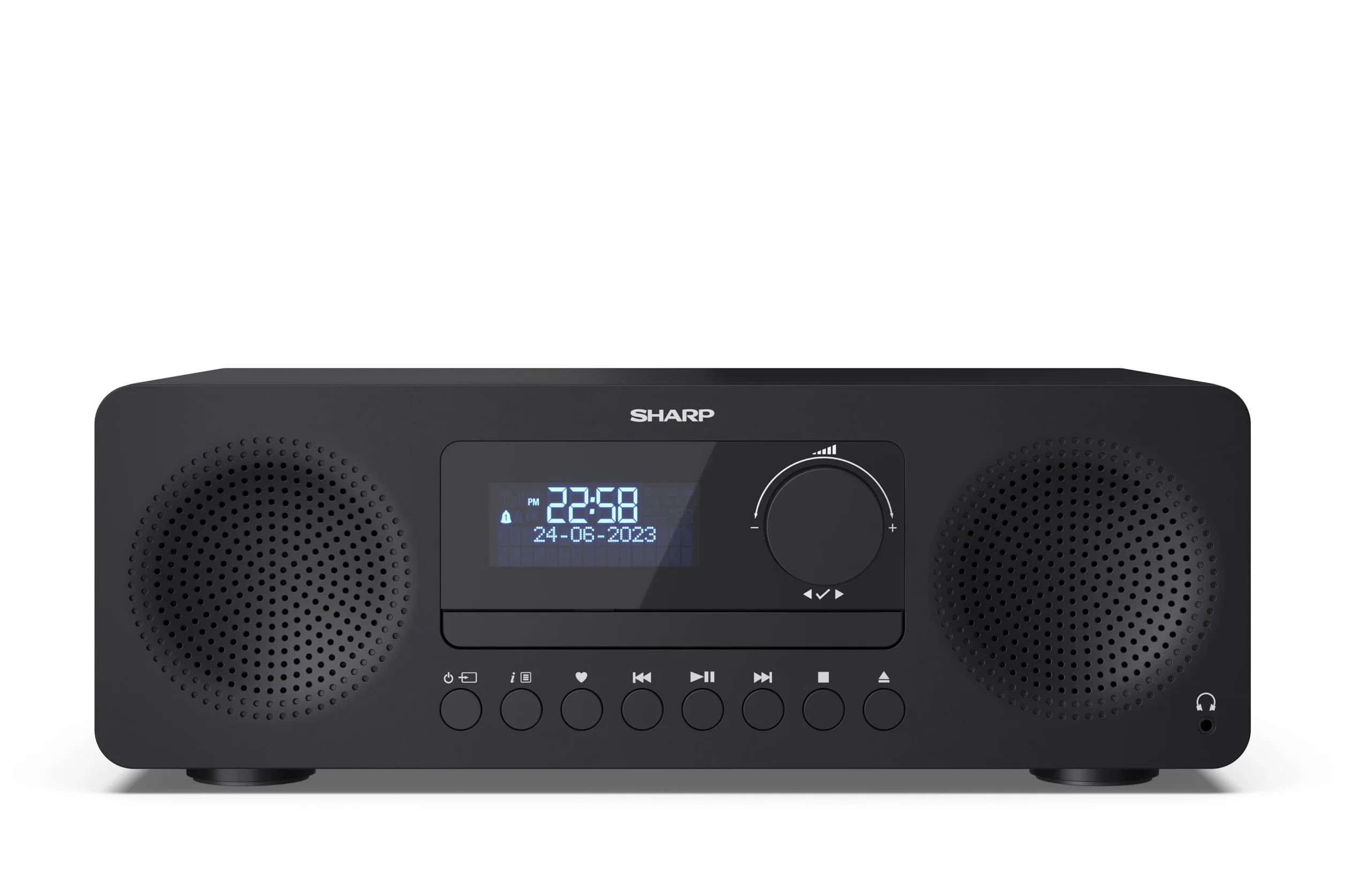 SHARP XL-B720D(BK) Tokyo All in One Sound System Radio Dab Dab+ FM Bluetooth CD MP3 USB Casque 60 W Noir