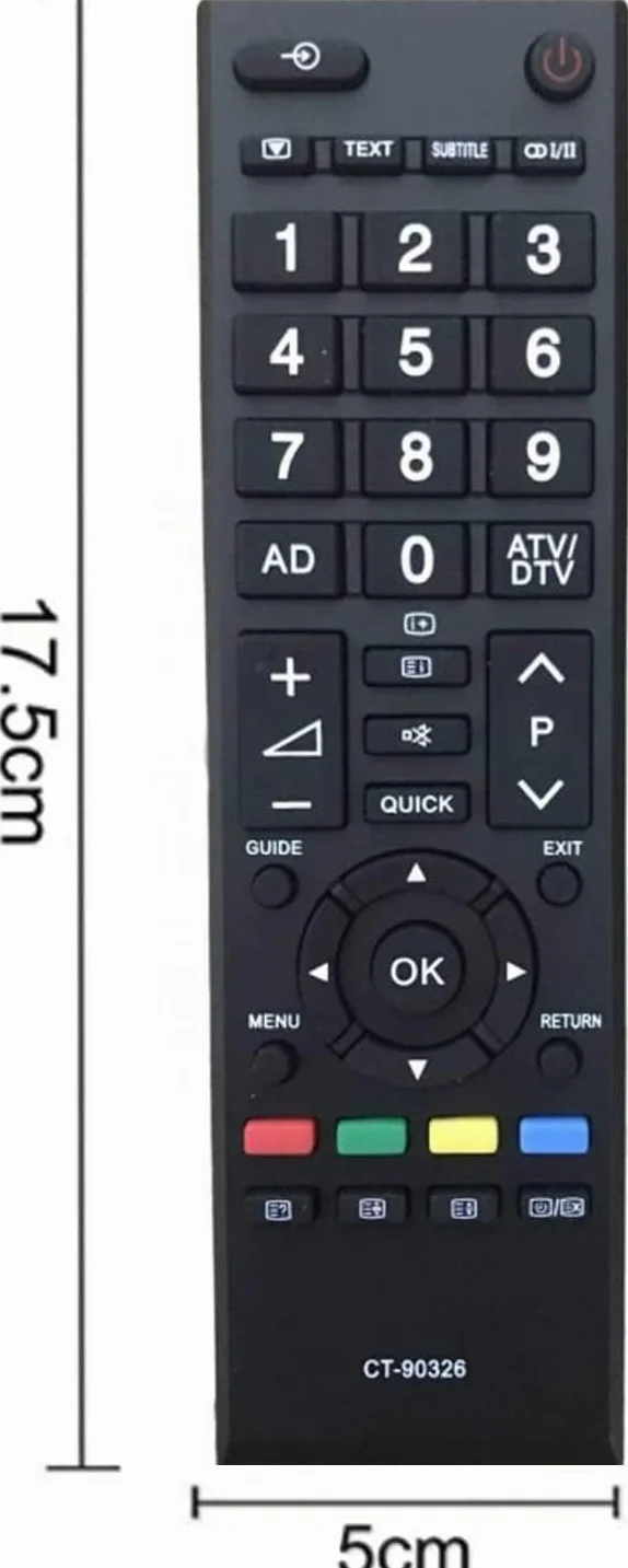 pour télécommande Toshiba ct-90326 pour télécommande Universelle Toshiba TV Aucune Programmation requise