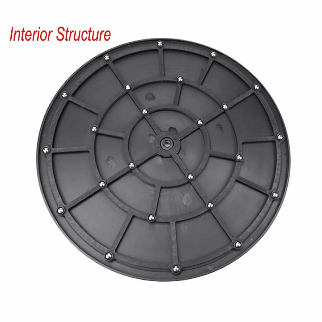 CCHAMP Plateau tournant Lazy Susan de 25 cm, plateforme rotative à 360 degrés, base pivotante polyvalente, plateau tournant pour TV, support de moniteur PC, plantes bonsaï