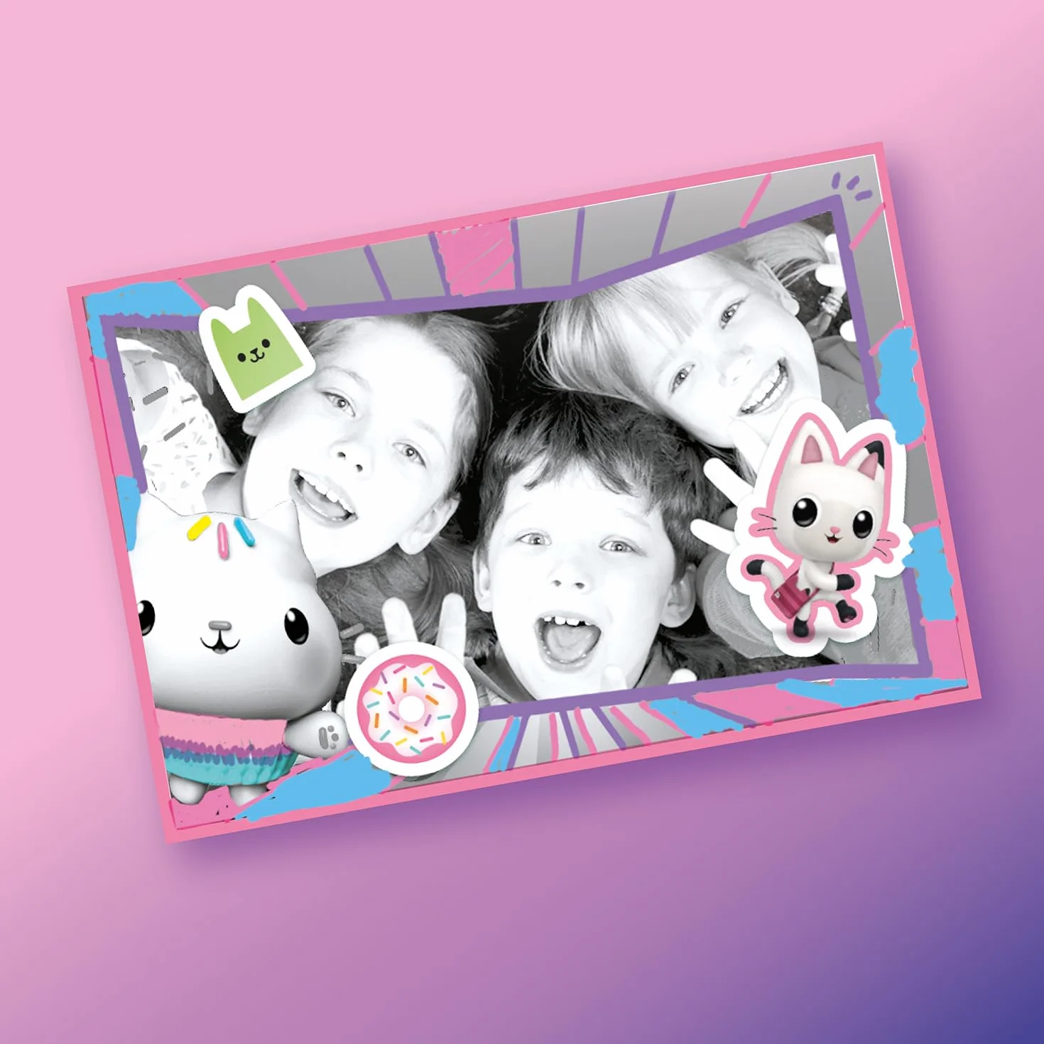 Canal Toys - Appareil Photo Numérique Instantané Enfant 4 Ans + - Design Gabby Et La Maison Magique - Impression Thermique sans Encre avec Filtres Et Cadres Inclus - Idée Cadeau Enfant - GAB 005