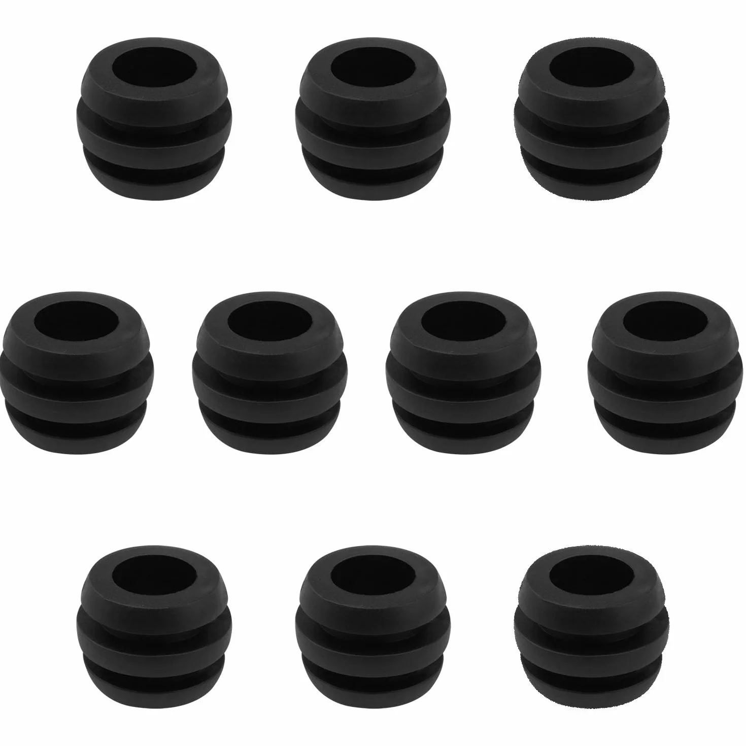 Coussinets en caoutchouc pour babyfoot standard Noir 29 x 24 x 16 mm Lot de 10