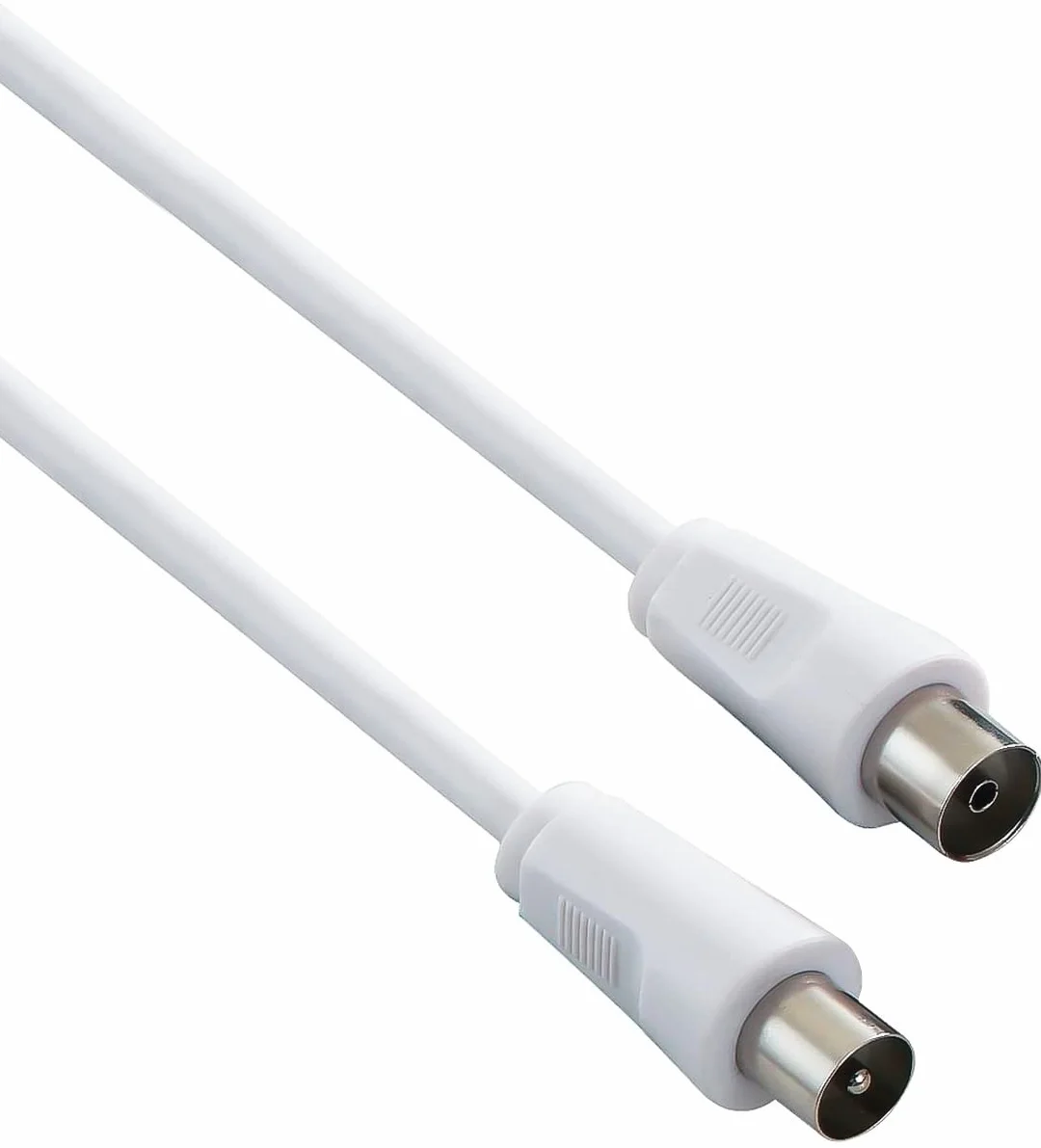 PremiumCord Câble d'Antenne TV Coaxial 2m 75 Ohm IEC Mâle vers Femelle Blindé DVB-C DVB-T/T2 4K UHD