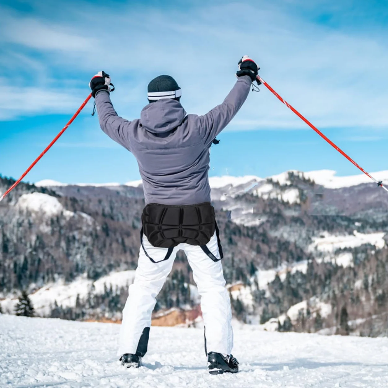 Protection Rembourré pour Patinage Adulte, Renforcée pour Chutes, Ski Pêche Hivernale, Confortable Respirant Homme Femme