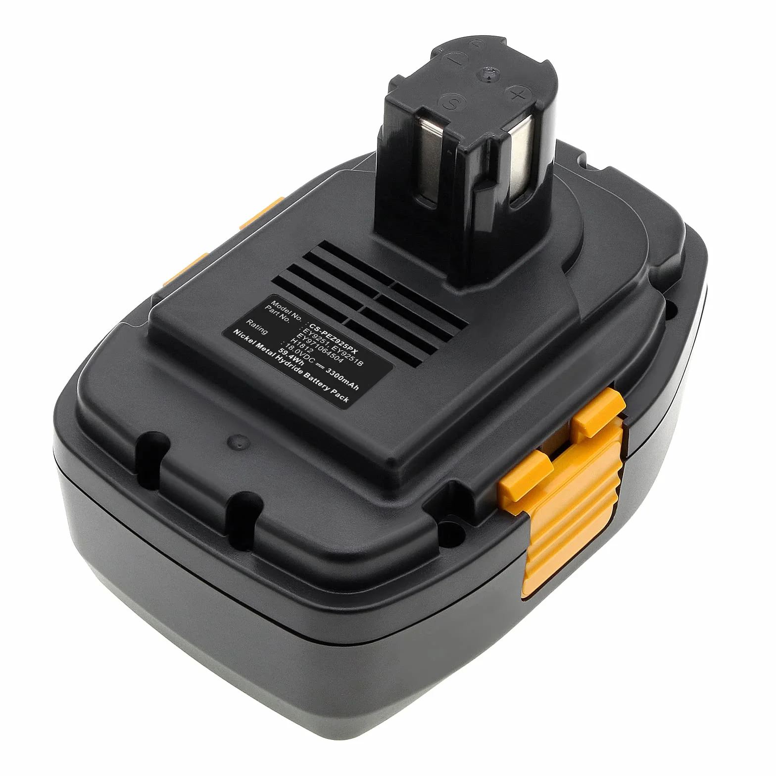 TECHTEK Batterie 3300mAh Compatible avec [Panasonic] EY3544, EY3544GQK, EY3551, EY3551GQ, EY3551GQW, EY3552, EY3552GQW, EY3796, EY3796 Flashlight, EY3796B, EY3796B Flashlight, EY6450, EY6450GQKW, EY6
