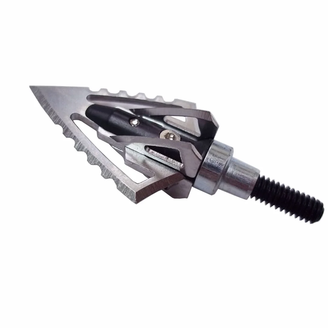 Flèches Tir à l'Arc 100 Grain Broadheads Pointes de Chasse pour Arc