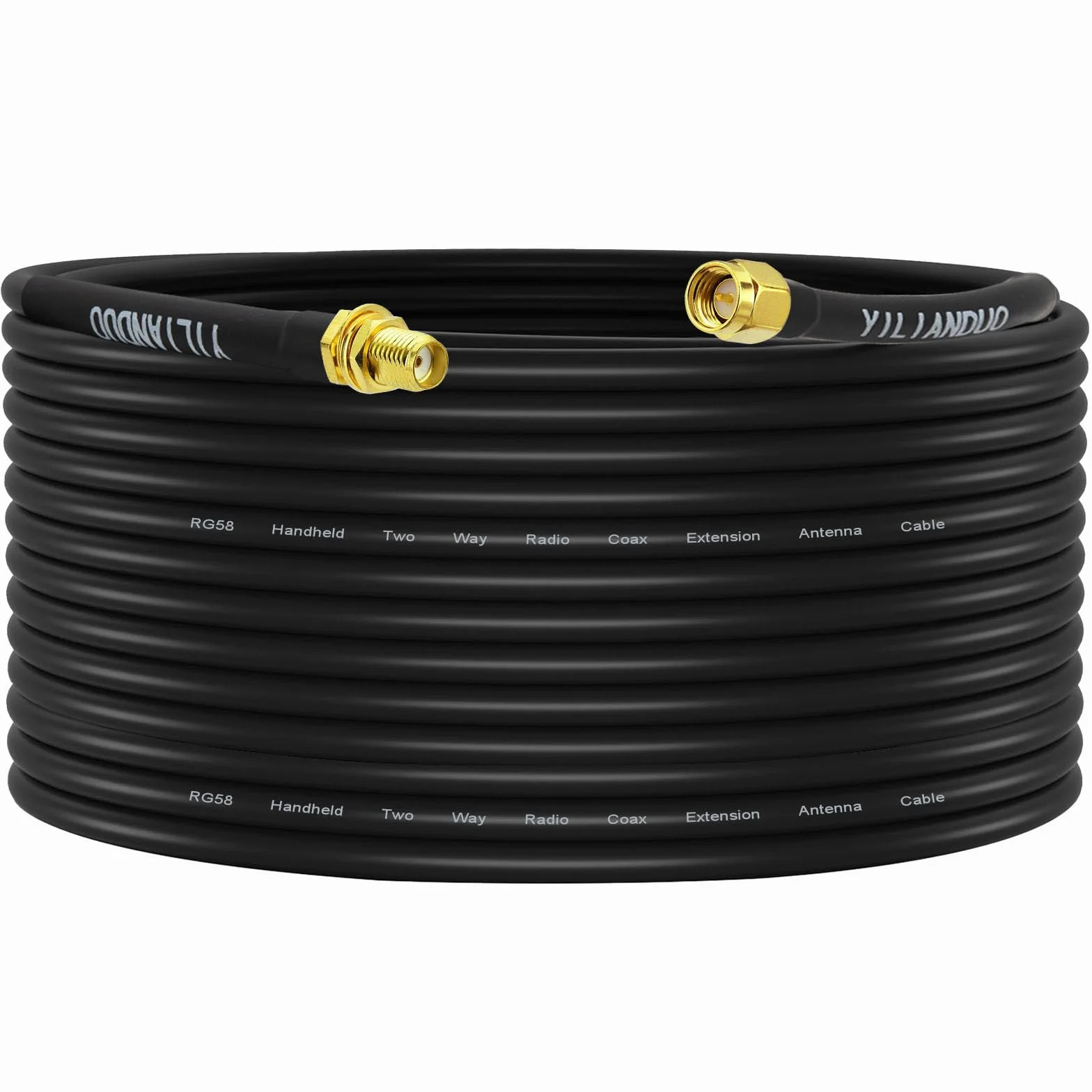Câble d'Extension SMA RG58 SMA Mâle à Femelle 20M/65,6ft Câble Coaxial à Faible Perte pour WiFi 3G 4G LTE Antenne GPS SDR Équipement Antenne Radio Scanner Routeur (Non pour la TV)