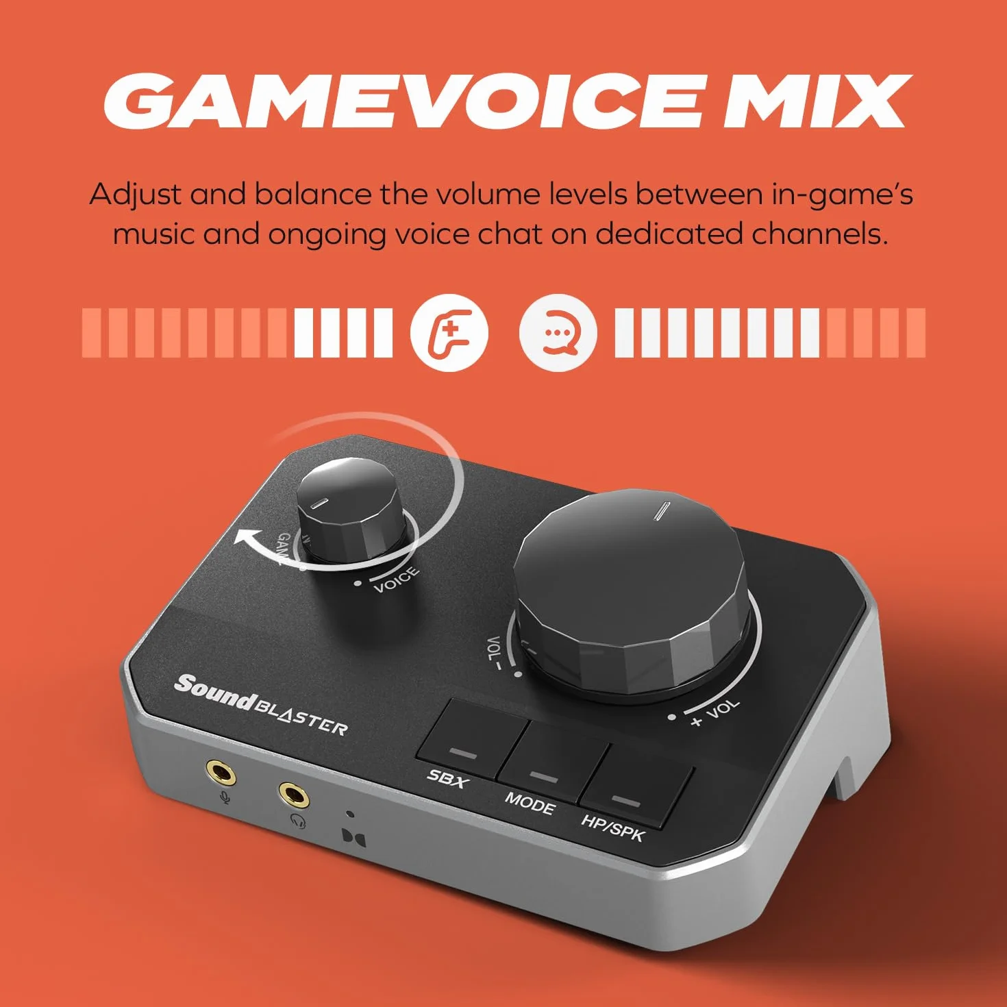 Sound Blaster G8 – DAC USB Gaming Hi-Res avec mixage Audio USB Double et Acoustic Engine entièrement Personnalisable et égaliseur à 10 Bandes.