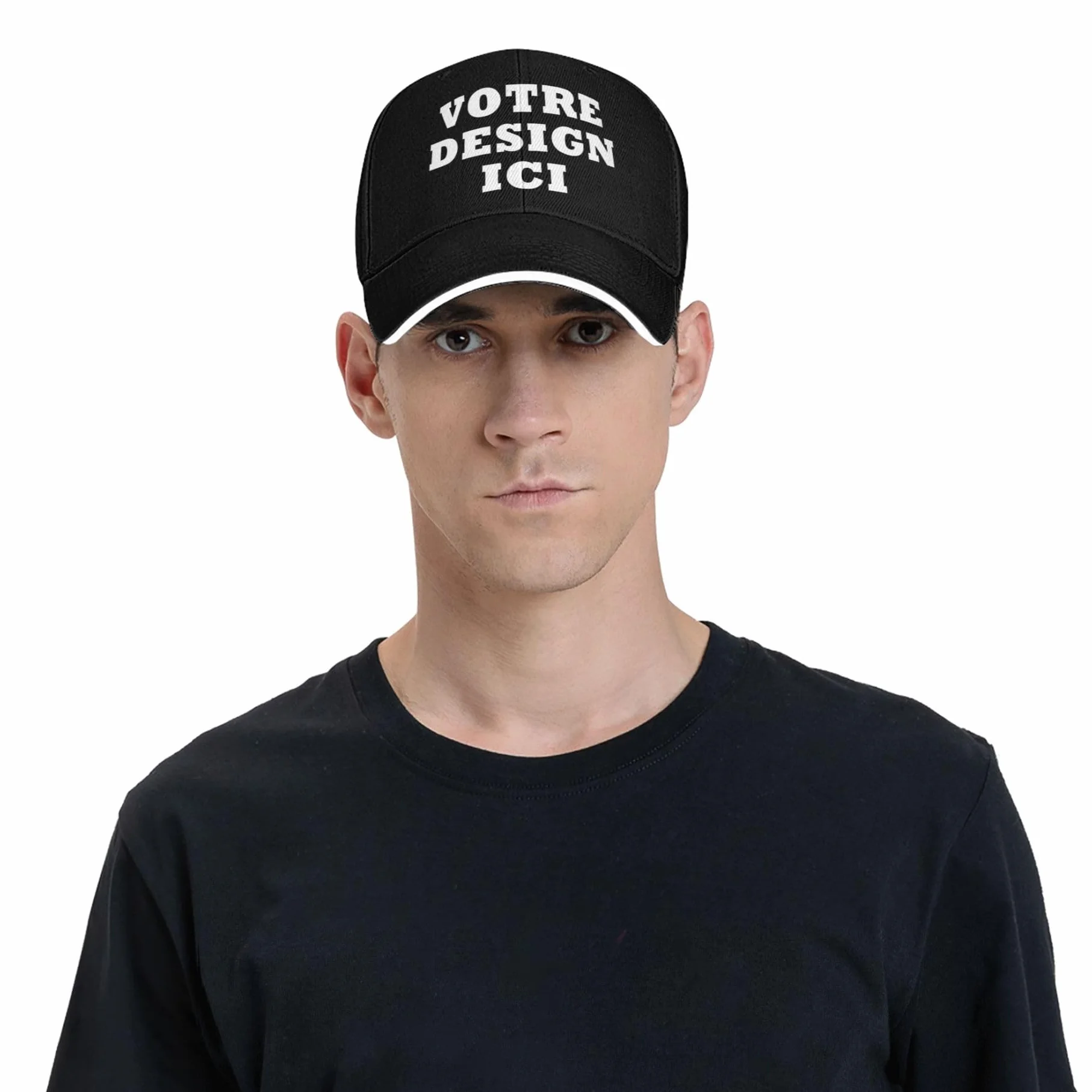 Casquette Baseball Personnalisée Photo Nom Texte Hommes Femmes
