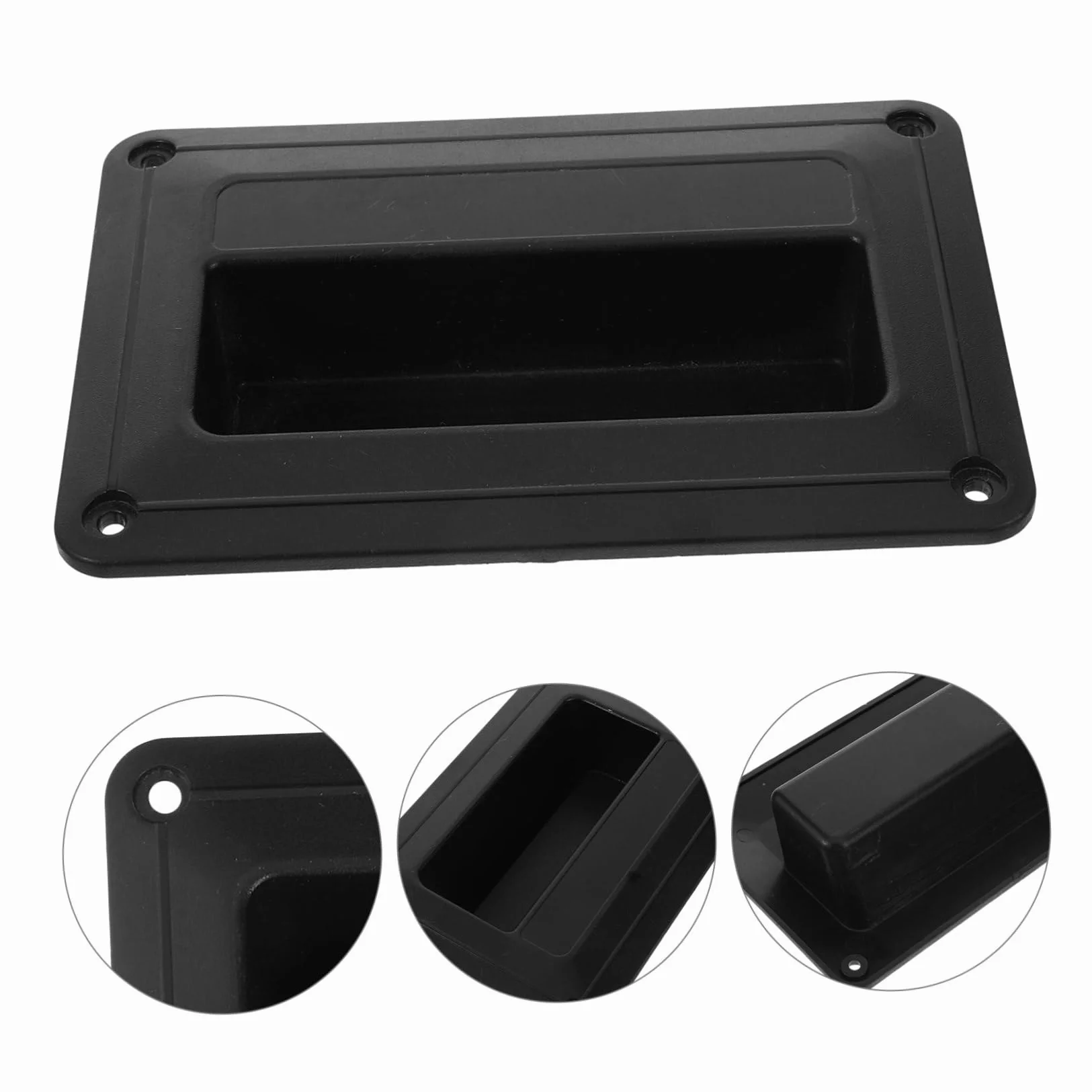 Homoyoyo Poignée Latérale de Haut-Parleur en Plastique pour Accessoires Audio, Petite Poignée Encastrée Pratique pour Enceintes, Lot de 4 Pièces pour Usage Scène ou Maison