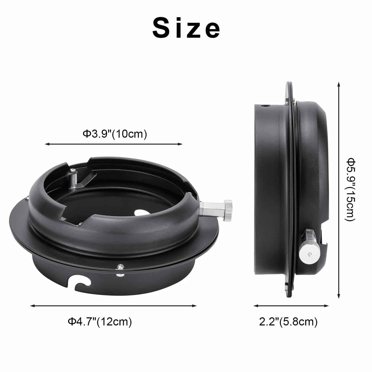 Fomito Bague Adaptateur de convertisseur de Monture pour Studio Photo Elinchrom Bowens Adaptateur convertisseur Bague pour boîte à lumière Beauty Dish Flash de Studio Strobe Photographie