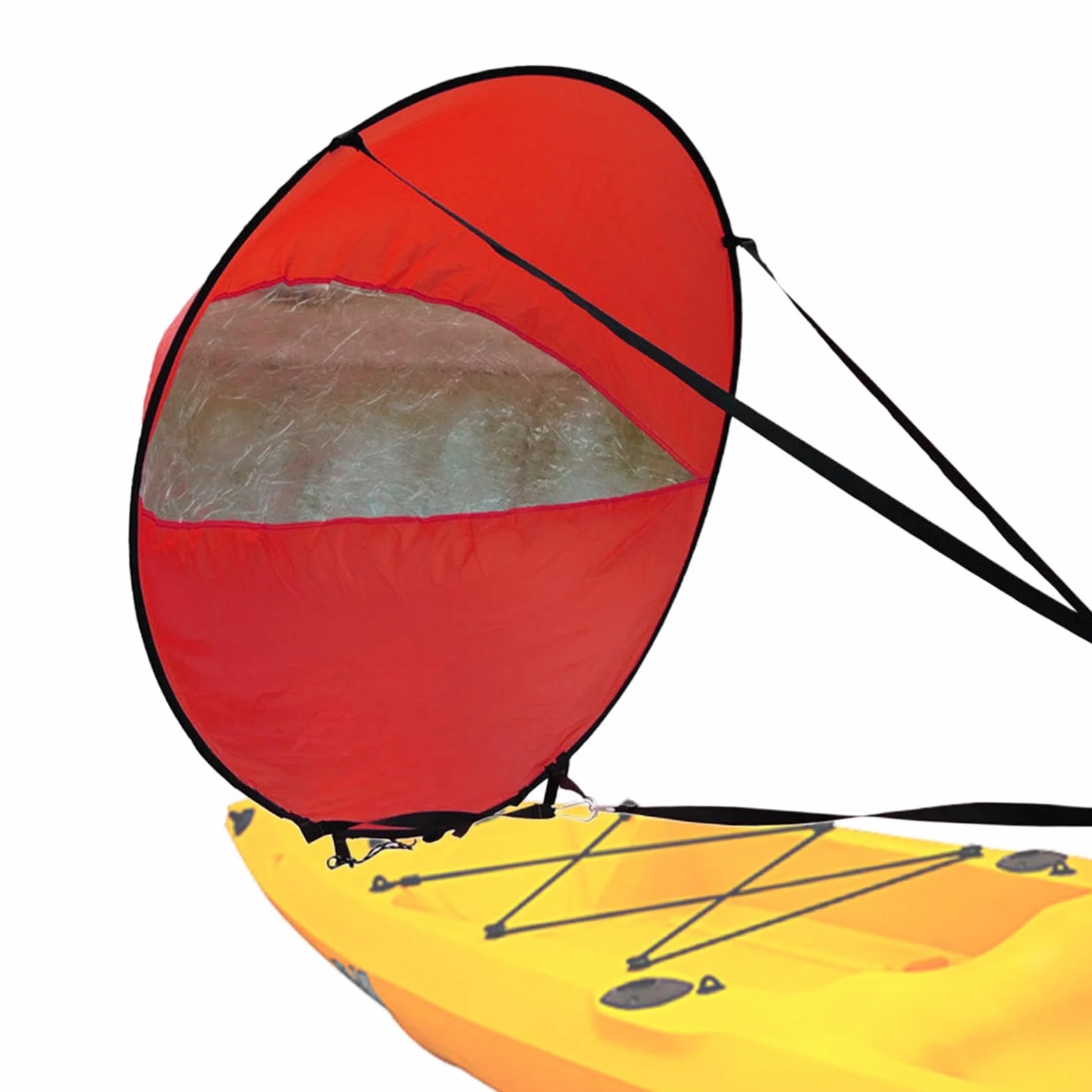Voile de Planche à pagaie, Voile à Vent pour Kayak avec fenêtre Transparente