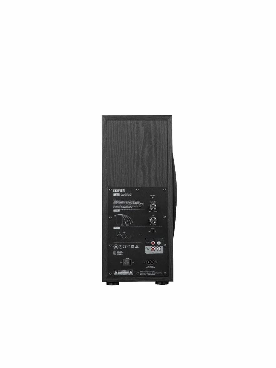 EDIFIER T5s Caisson de Basse Actif 8 Pouces 70W Filtre Passe-Bas 35 Hz MDF RCA Noir