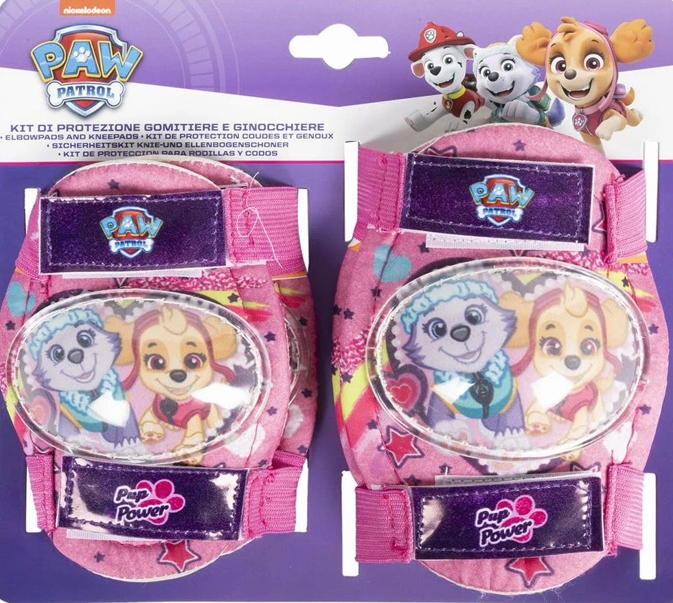 Pat' Patrouille Kit de protection vélo genouillères fille