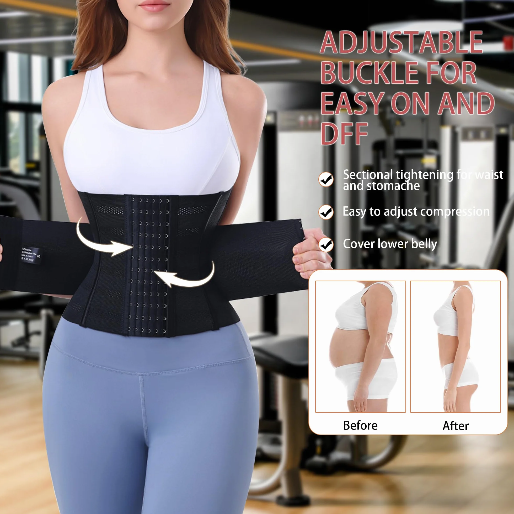 Ceinture de Sudation Waist Trainer Corset Minceur Ventre Plat pour Hommes et Femmes