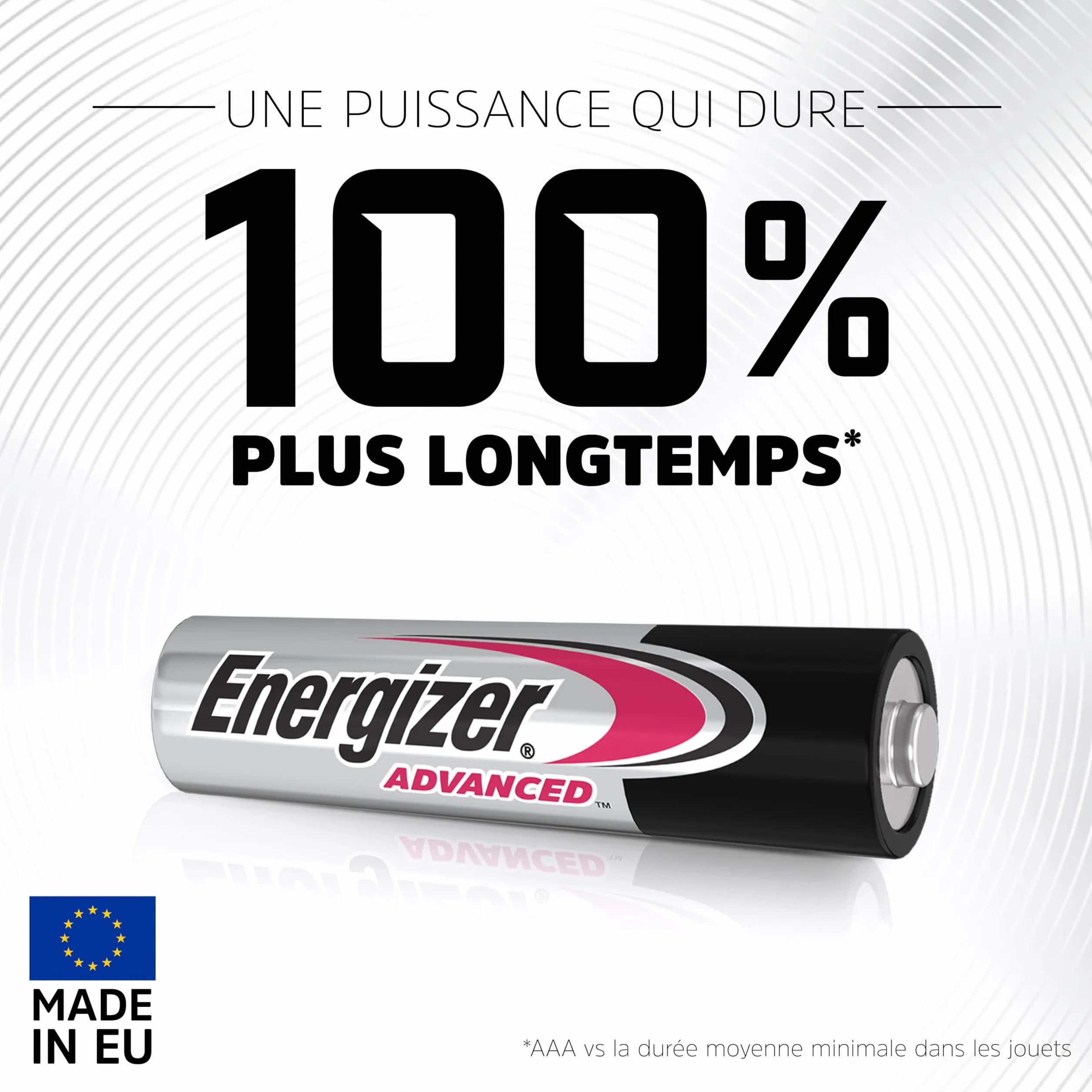 Energizer Advanced - Piles AAA (Lot de 24) Micro LR03 Alcaline 1,5 V - Haute Performance - Télécommandes, Jouets et Électroniques - Made in EU - Emballage 0% Plastique - Conservation 10 Ans