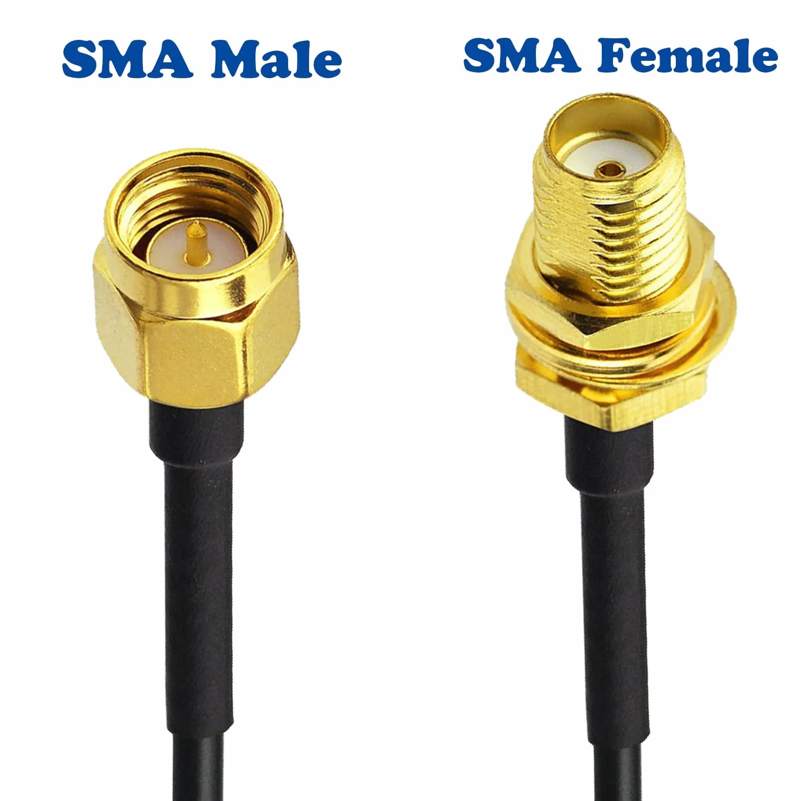 Bingfu Câble Rallonge SMA 5 m - Adaptateur de SMA Mâle à Femelle - Câble Coaxial RG174 pour Antenne 4G LTE GSM GPS Routeur Gateway Modem Camera Radioamateur Récepteur ADS-B RTL-SDR