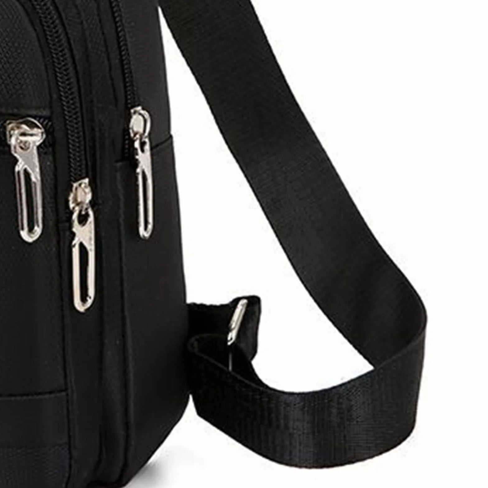 Dilwe Sac de Poitrine Hommes Tissu Oxford Polyester Grande Capacité Sac à Bandoulière Léger