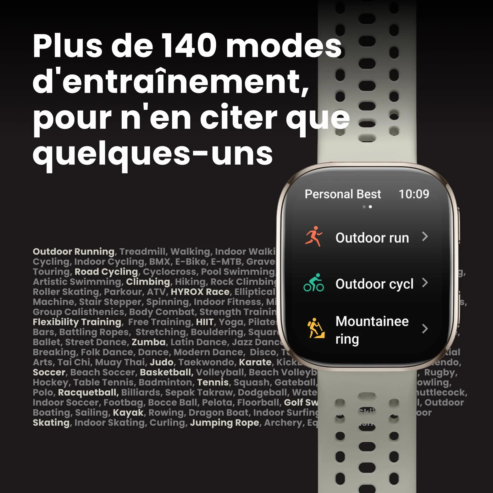 Amazfit Bip 6 Smartwatch 46mm, Batterie 14 Jours, AMOLED 1,97", GPS avec Cartes, IA, Appels Bluetooth, Suivi Santé et Sommeil, 140+ Modes Sportifs, Étanchéité 5ATM, Noir