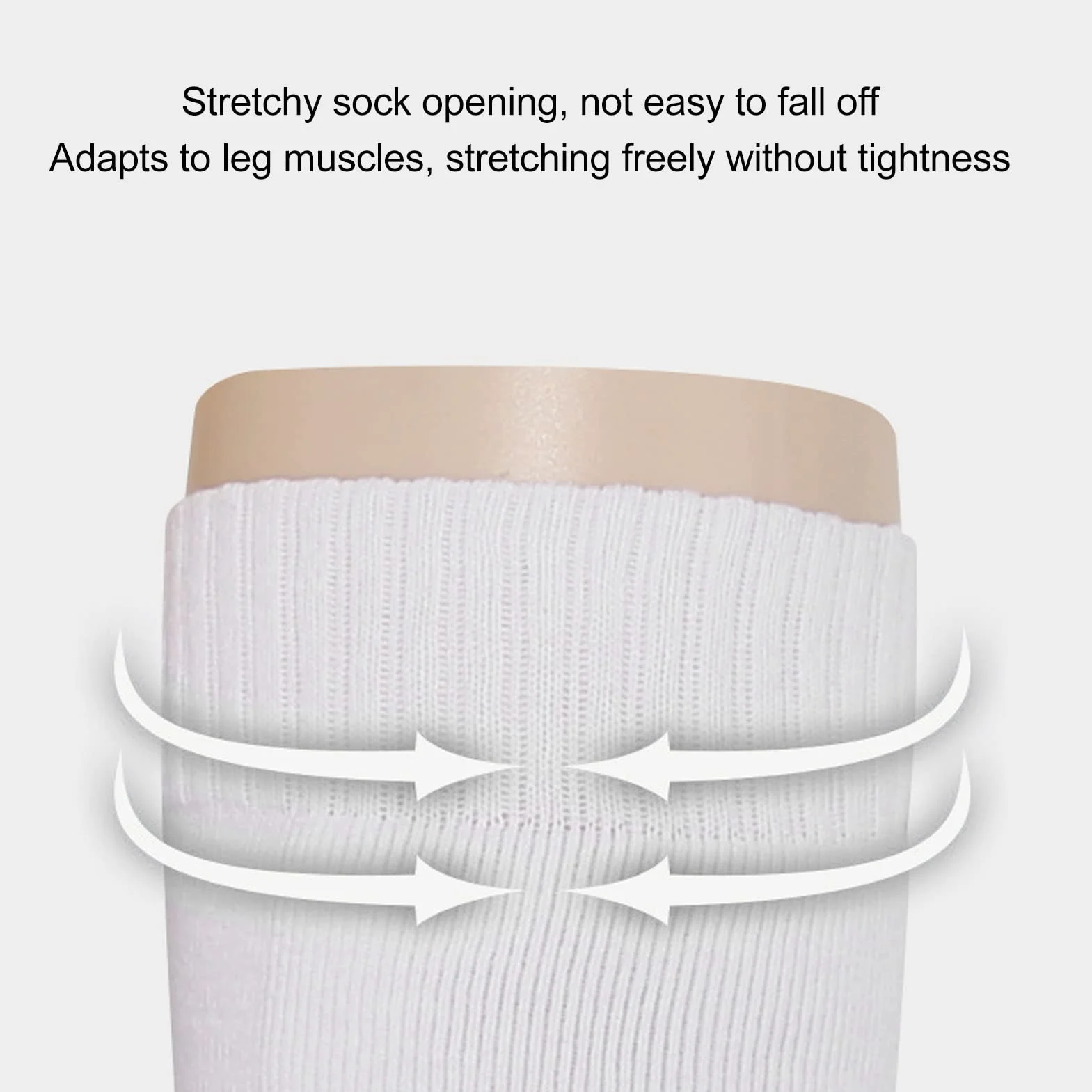 HEEPDD Chaussettes d'escrime Blanc Coton Peigné Stretch Chaud Épaissi Absorption Sueur Femmes Sabre