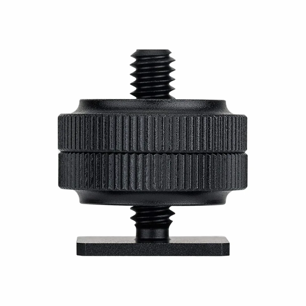 JJC Adaptateur griffe pour appareil photo pour vis mâle/femelle 1/4"-20, appareil à visser léger, micro flash trépied pour SmallRig Magic Arm 1498 1497