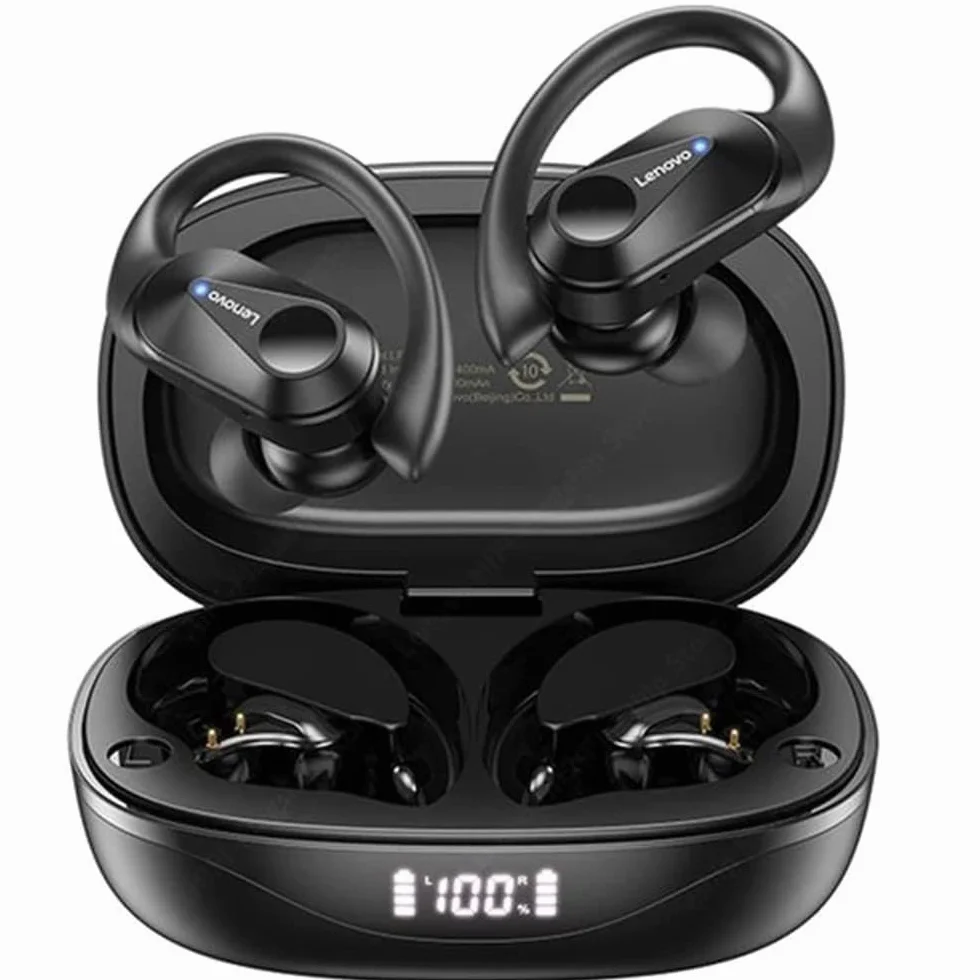 Lenovo LivePods LP75 Oreillettes Bluetooth 5.3 Sport Gym/Running Crochet d'oreille