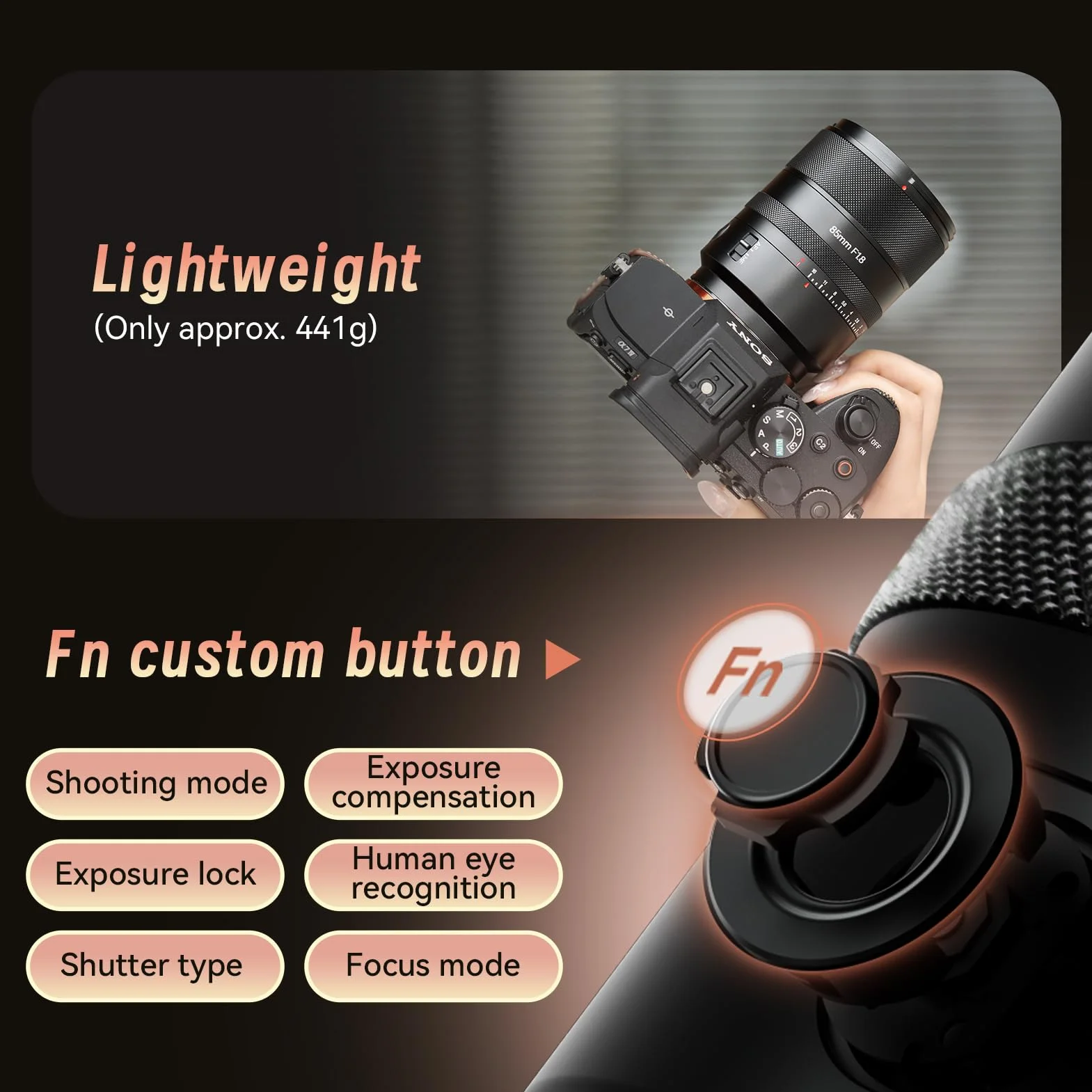 AstrHori AF 85 mm f/1.8 II Objectif Plein Format autofocus à focale Fixe pour Portrait for Nikon à Monture Z appareils Photo Hybrides (Noir)