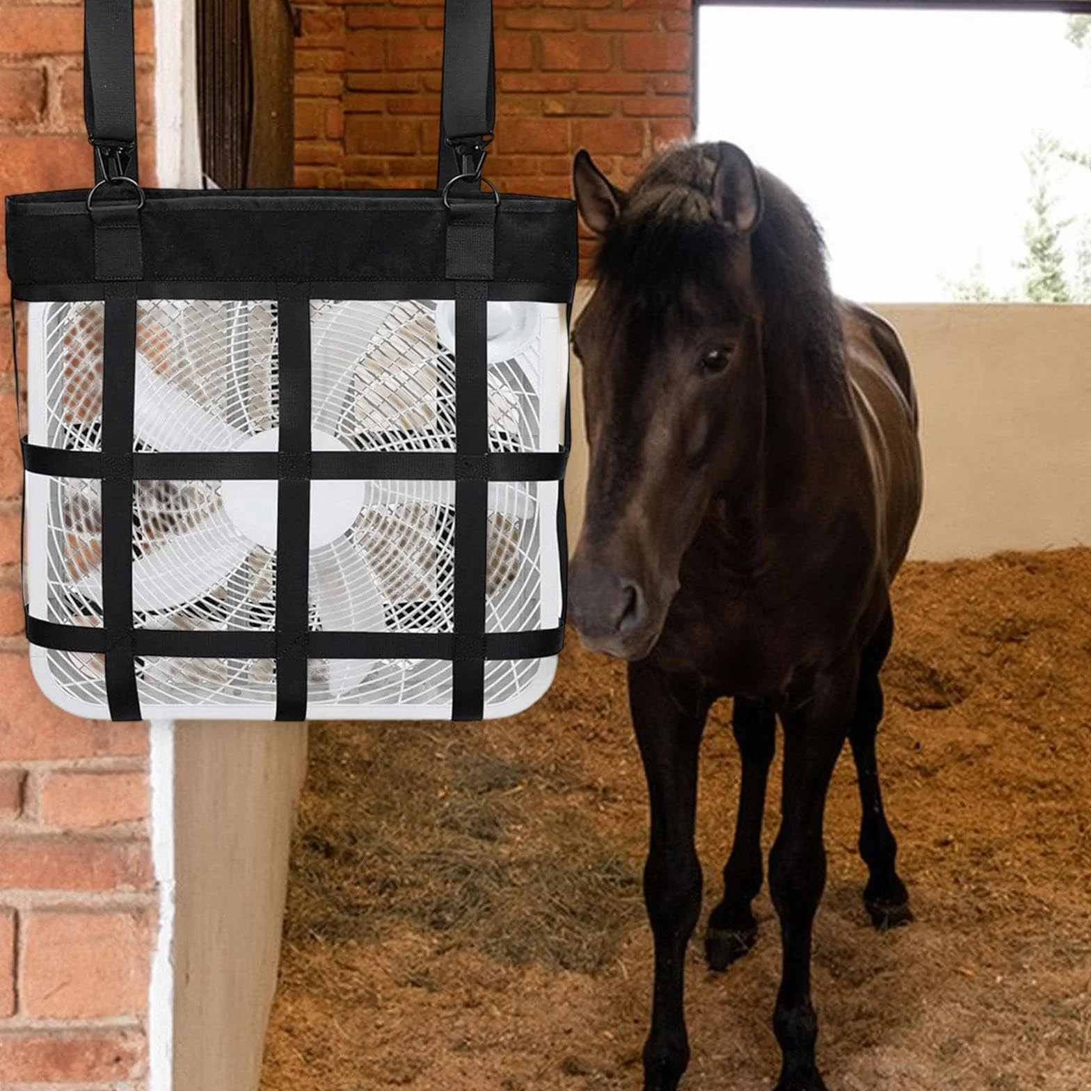 Support de Ventilateur pour Box D'écurie équine, Sac pour Accessoires de Chevaux