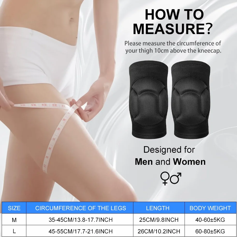 flintronic Genouillères de Protection 20 MM Épais Éponge Antidérapant pour Danse Volleyball Yoga Football Course
