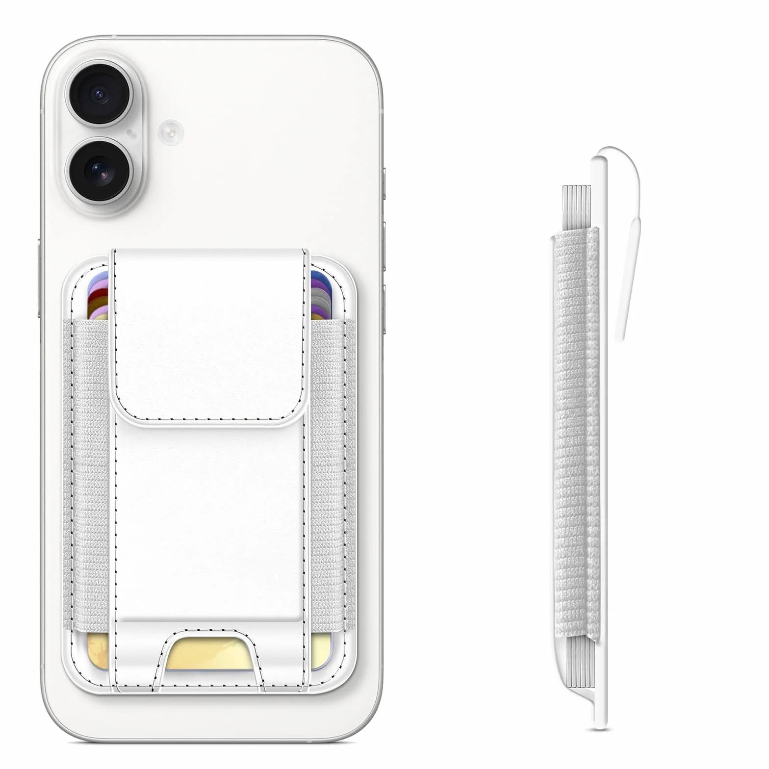 CASEBOT Porte-Cartes magnétique RFID pour iPhone 17/16/15/14/13/12, Cuir Slim, 6 Cartes