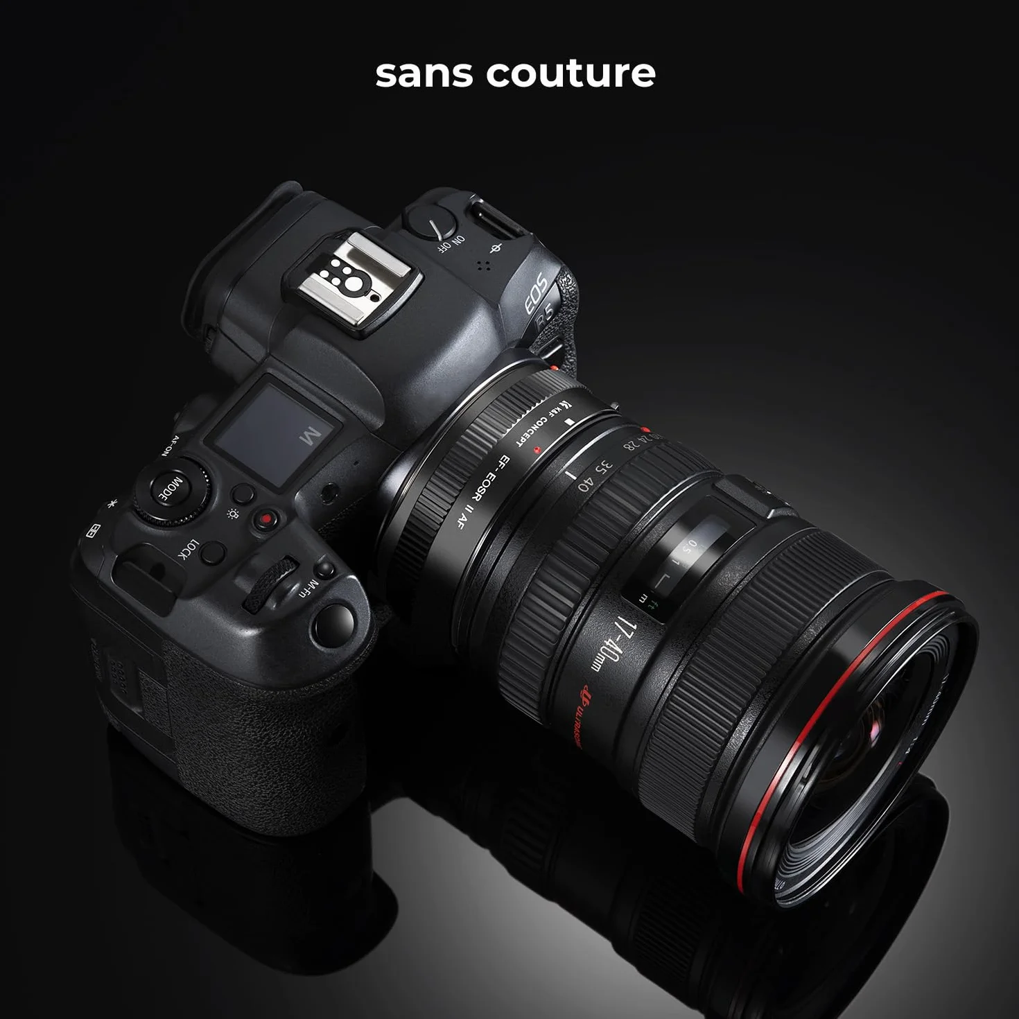 K&F CONCEPT compatibile Con Canon Auto EF/EF-S vers EOS R Adaptateur Métal avec Autofocus avec étui de Protection