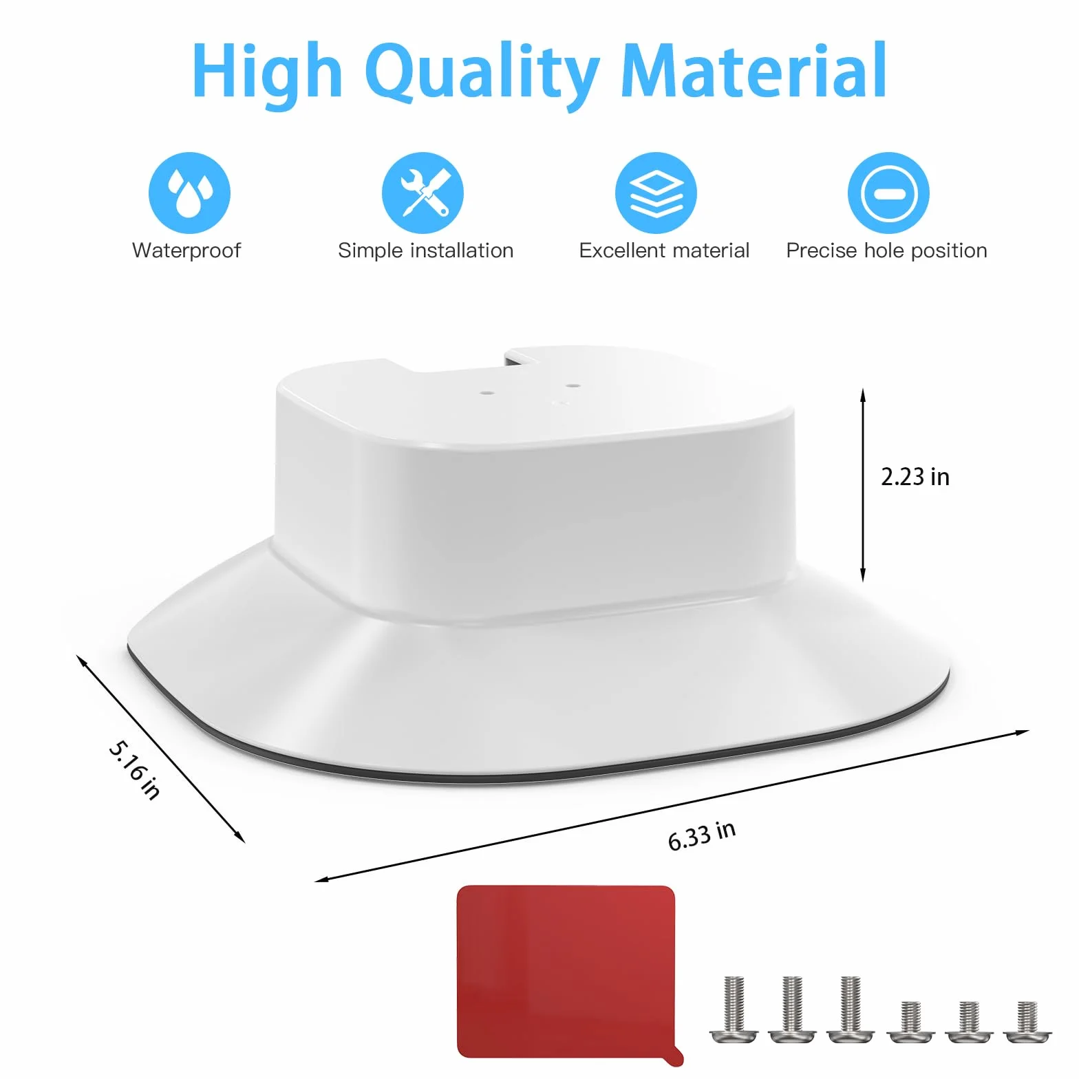 HOLACA Sun Rain Shade Couvercle de caméra compatible avec eufy Security SoloCam E30/E42 et eufy Security 4G LTE Cam S330