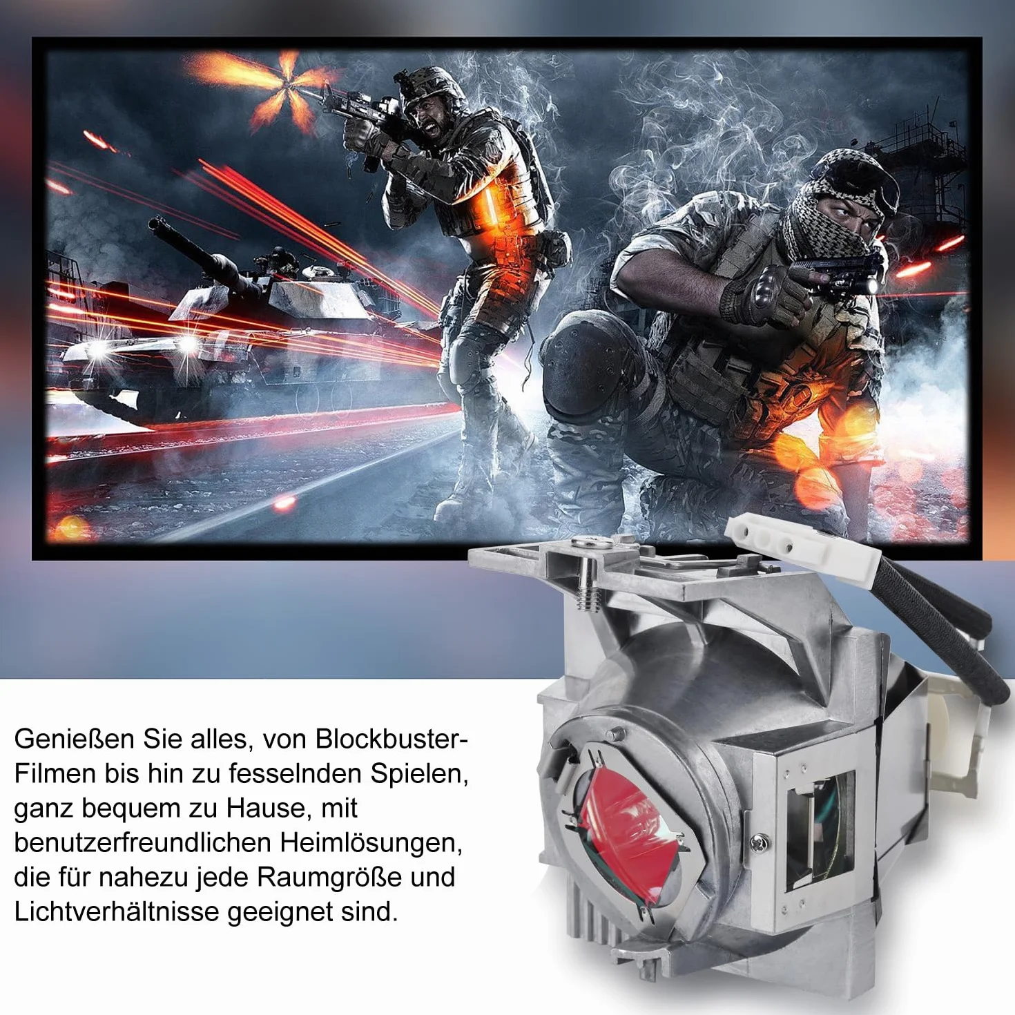 BenQ Lampe de Vidéoprojecteur W1700 W1720 W1800 HT2550 TK800 TK700 MH550 MU607