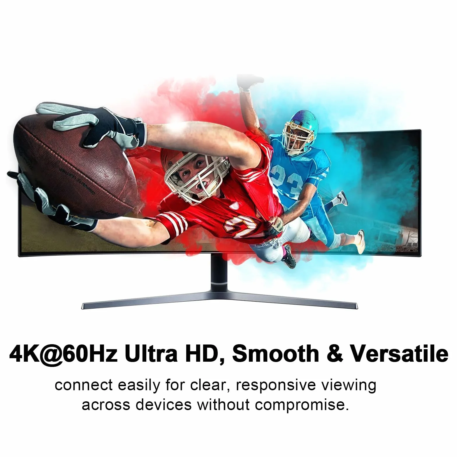Câble USB C vers HDMI 4K60Hz T9 2 m tressé, adaptateur HDMI vers USB C, câble HDMI compatible avec iPhone 17/16/15 Pro Max, MacBook Pro/Air, iPad, Samsung S25/S24, Dell, Surface