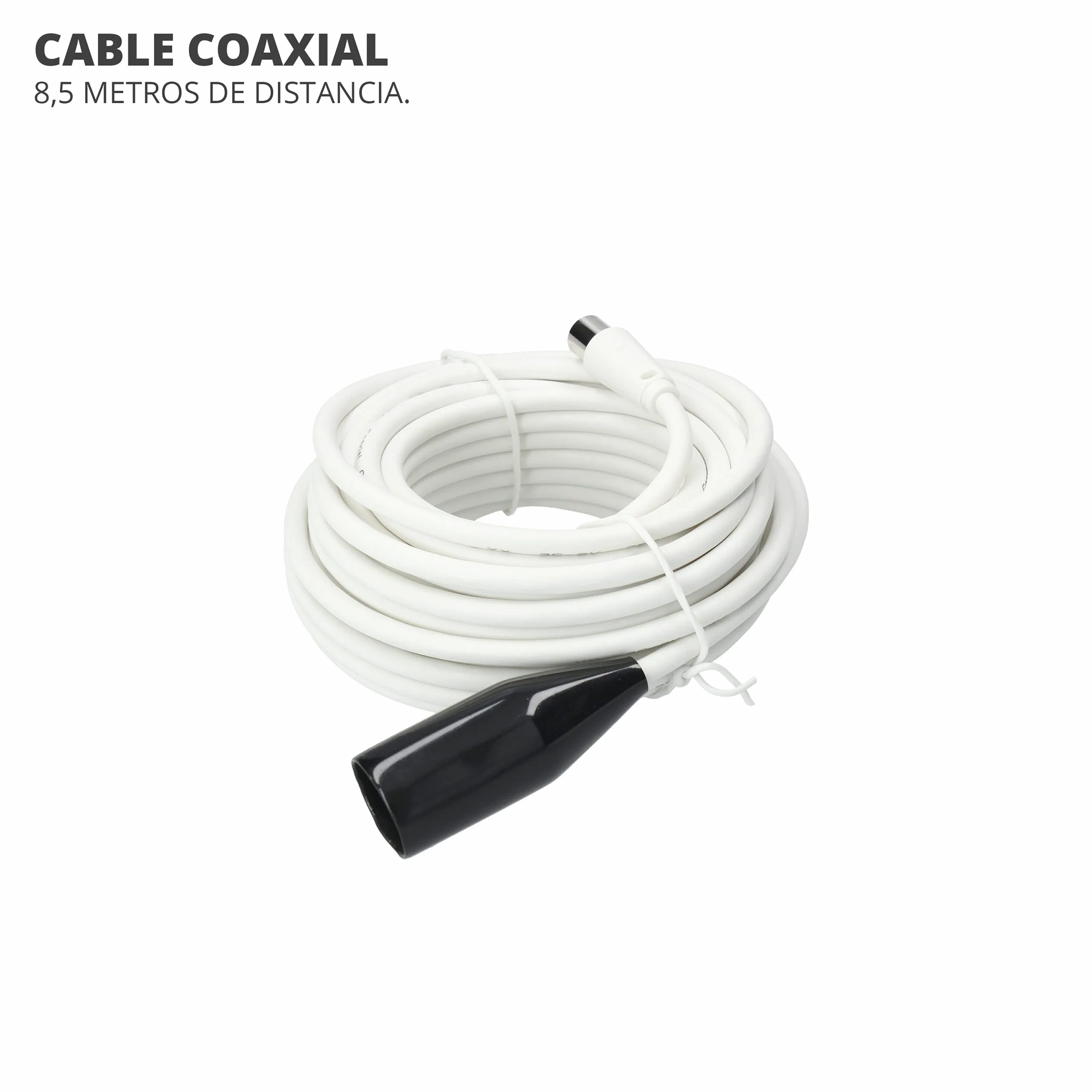 TM Electron TMANT015 Antenne TV d'intérieur ou d'extérieur avec amplificateur intégré 40 DB, Ultra compacte, Orientation 360°, Montage Mural ou mât et résistante aux intempéries
