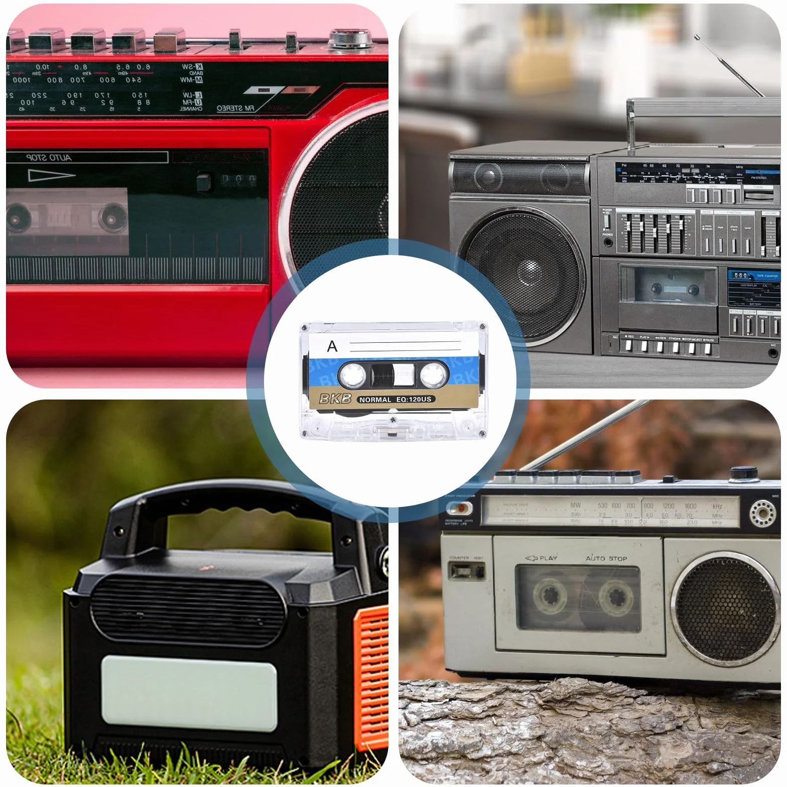 Cassettes audio vides 60 min lot de 10 faible bruit pour conférences