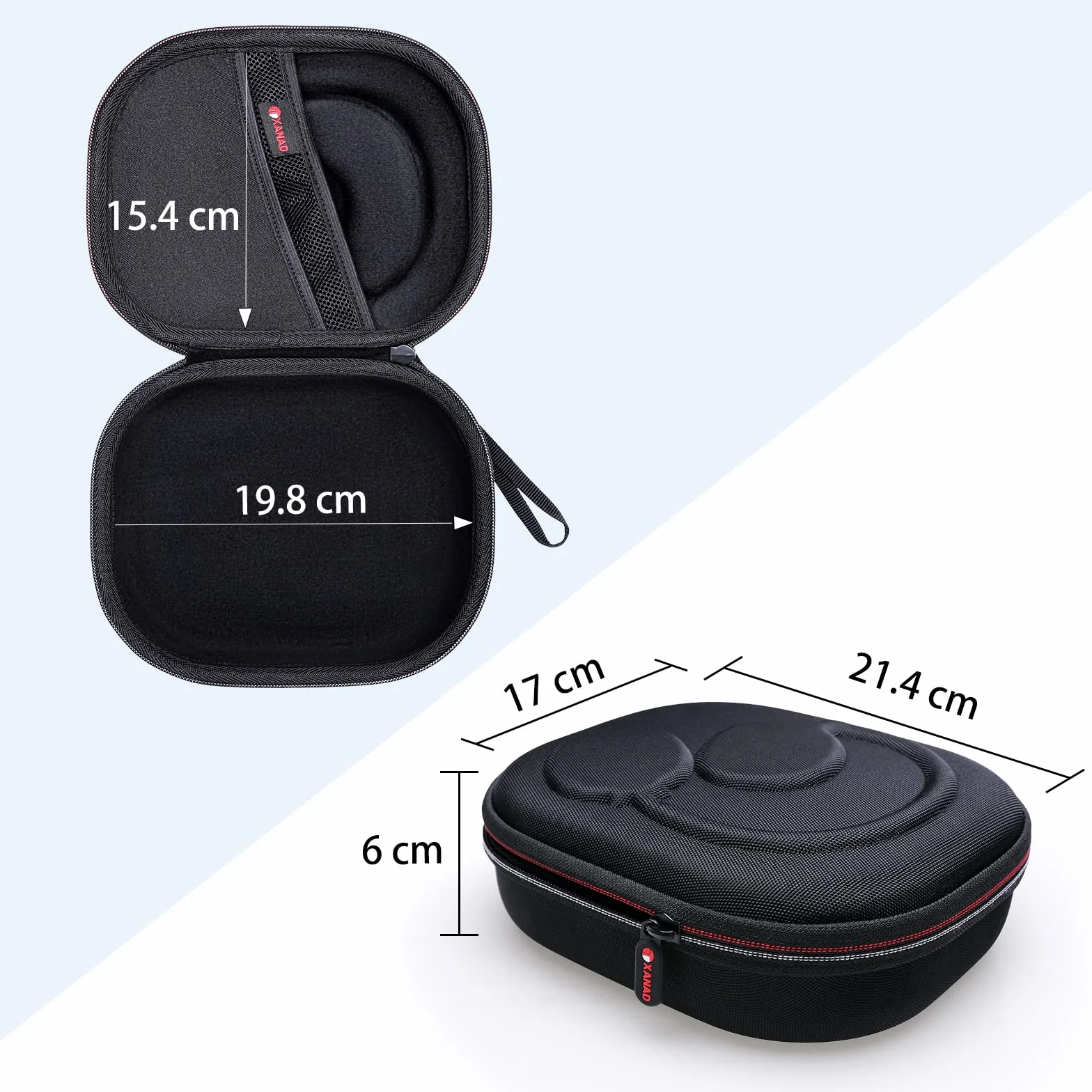 XANAD Housse Casque pour JBL Tune 520BT 510BT 530BT 720BT 730BT 710BT 760NC 670NC 770NC 780NC 680NC et JBL Live 770NC 780NC 670NC 680NC Sac de Voyage Noir