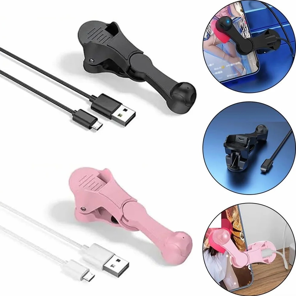 Clicker automatique de vitesse pour jeux mobiles, diffusion en direct, diffusion, engagement, simulation de taraudage rapide et continue, portable, léger (noir)