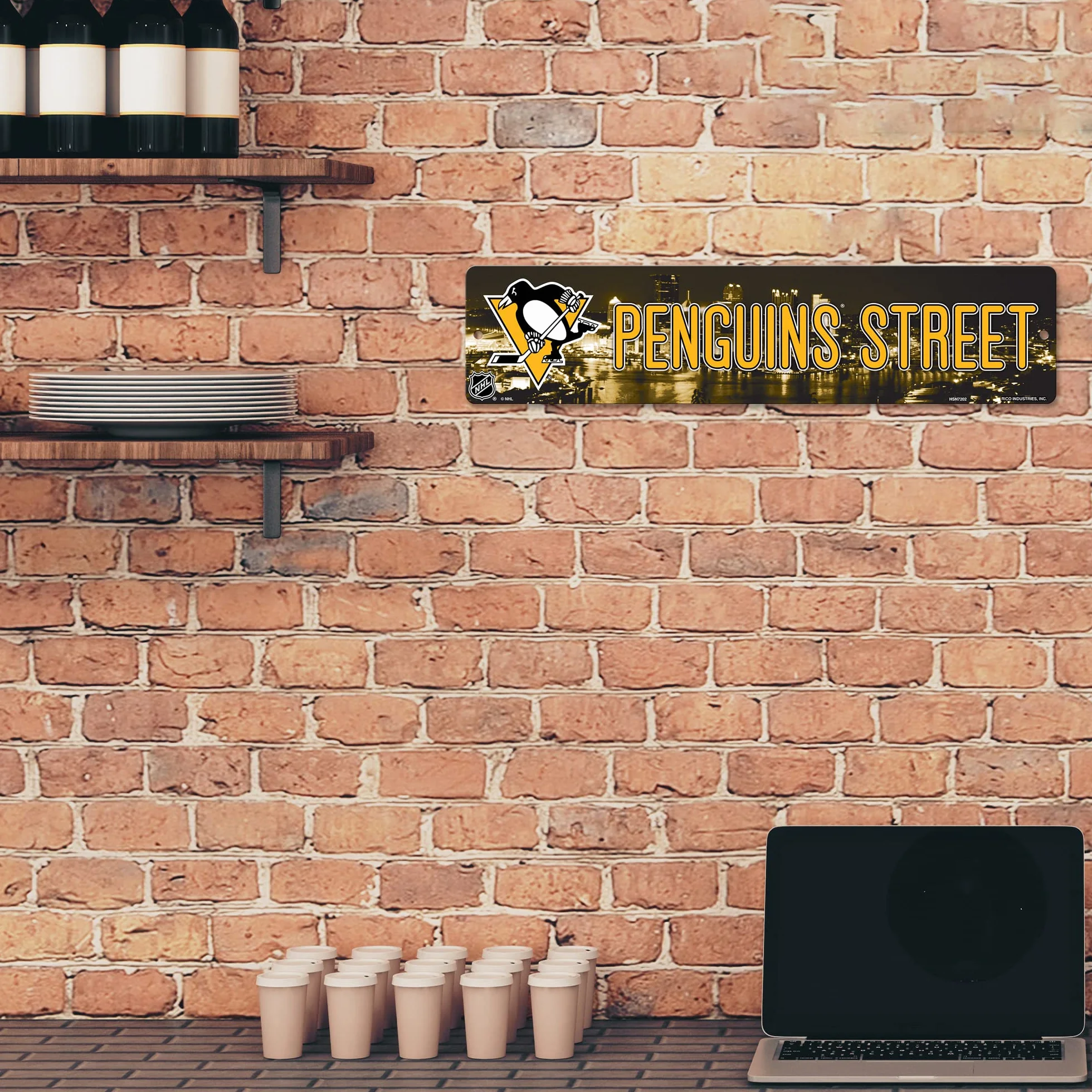 NHL Chicago Blackhawks Haute résolution Plaque de Rue Plastique