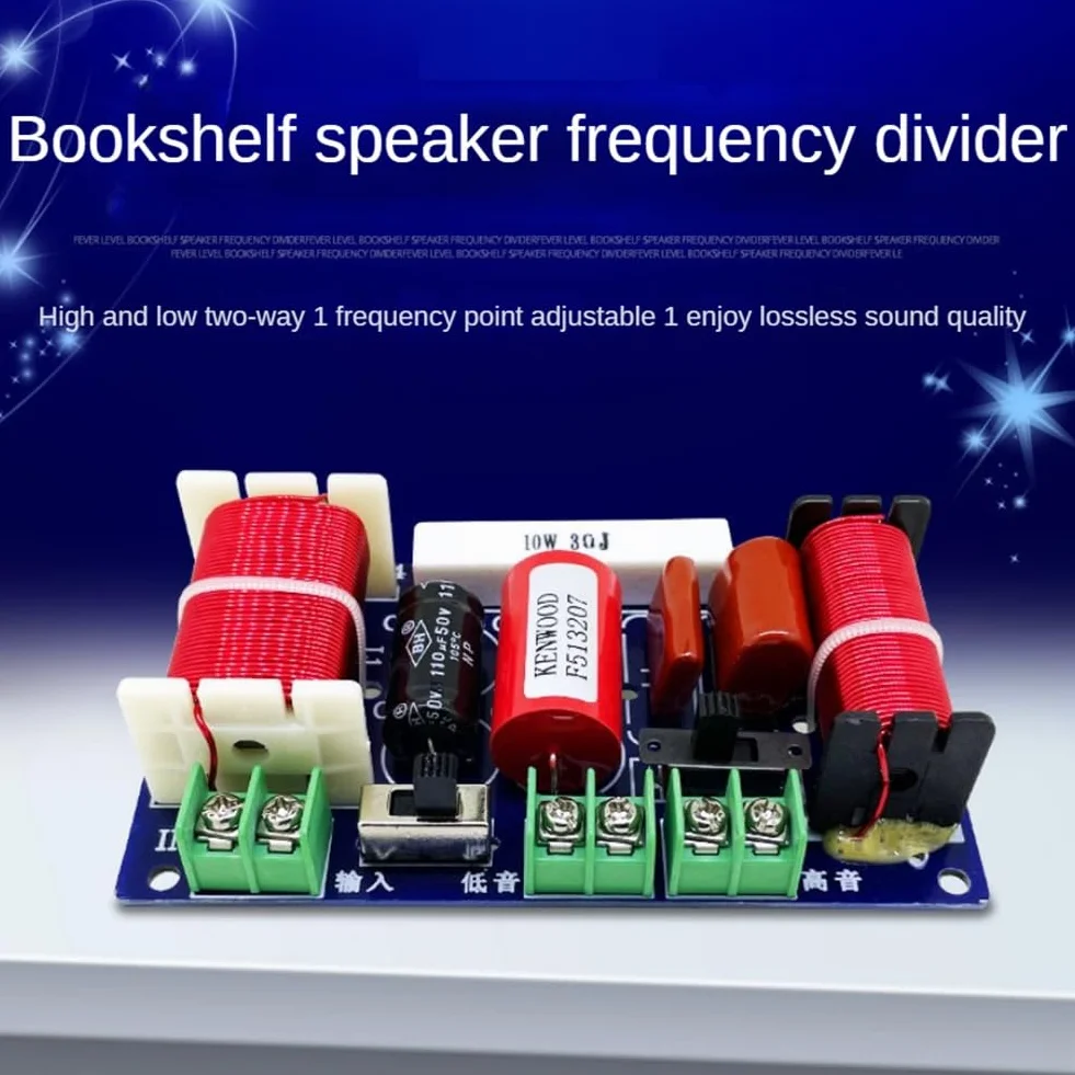 2 Pièces 2 Voies 250 W 2500 Hz-3000 Hz Diviseur de Fréquence DIY Haut-Parleur Filtre Circuit Home Cinéma Basse HiFi Stéréo Audio Crossover Installation Facile
