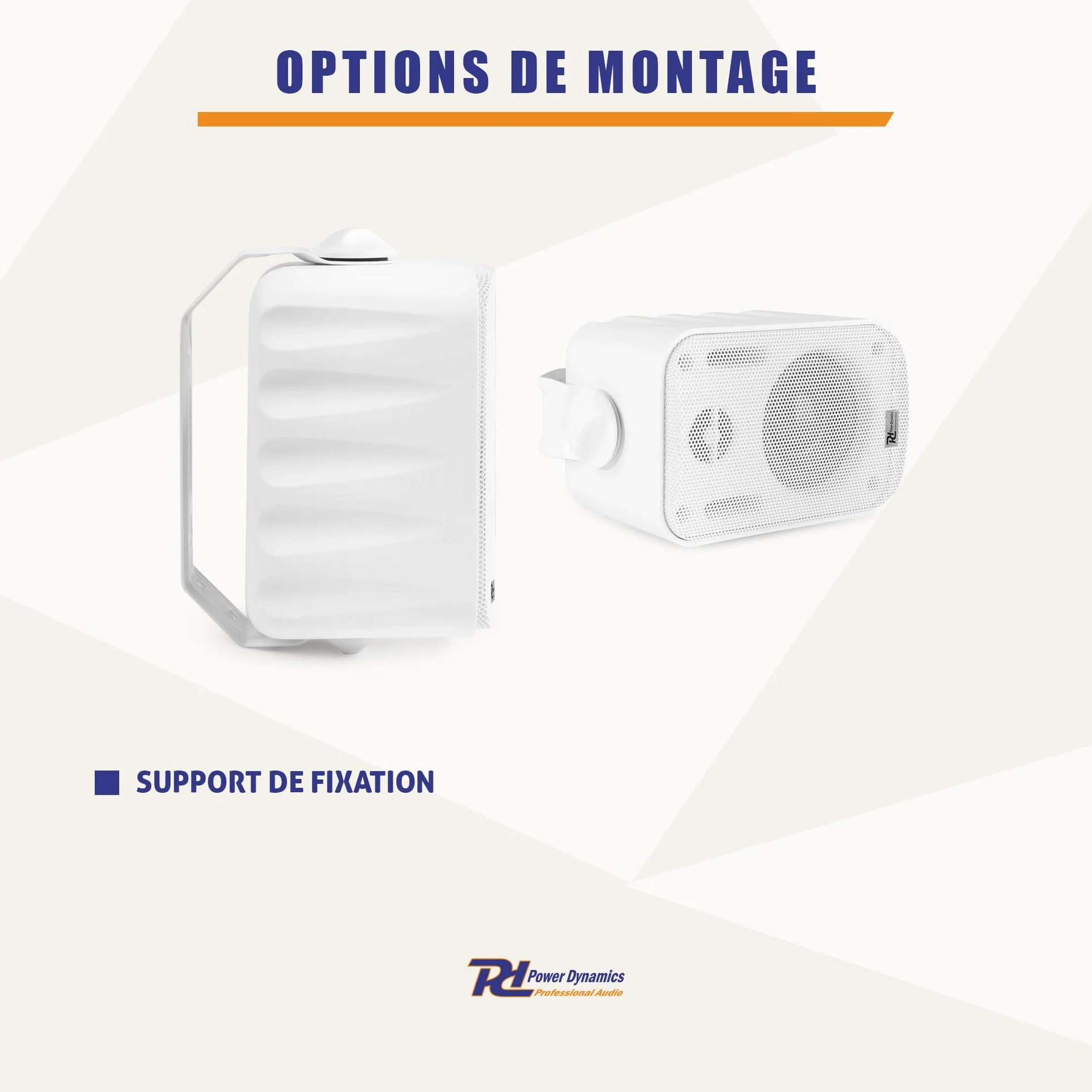 Power Dynamics BGO30 Enceintes Passives 2 Voies 60W Blanc Paire 3 Pouces