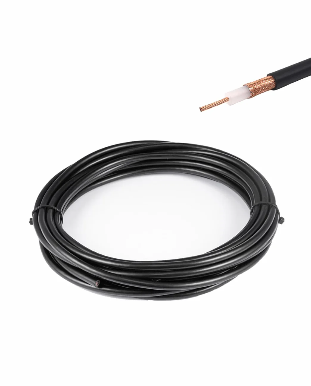 Vecys Câble Coaxial RF RG58 16.4FT/5M
