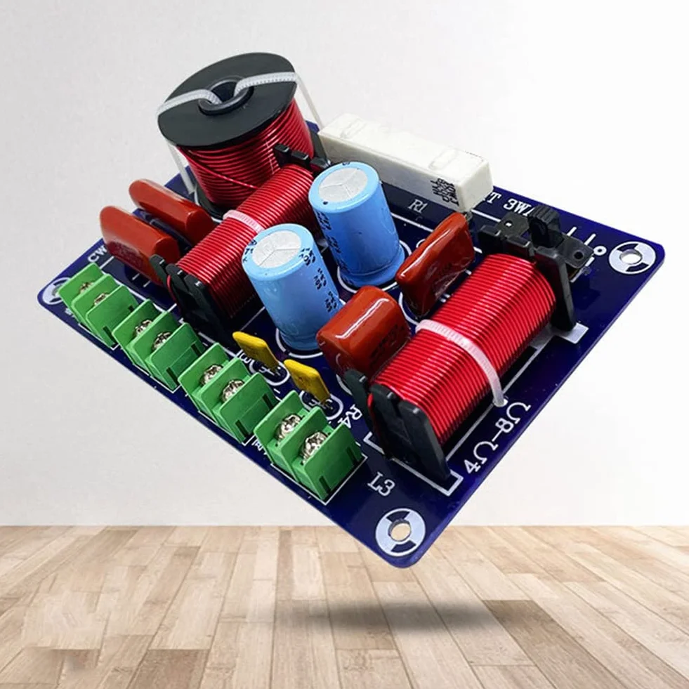 3 Voies HiFi Haut-Parleur Diviseur de FréQuence HiFi Crossover Filtre Distributeur Bricolage Ktv ScèNe Voiture Audio Woofer Haut-Parleur Filtre