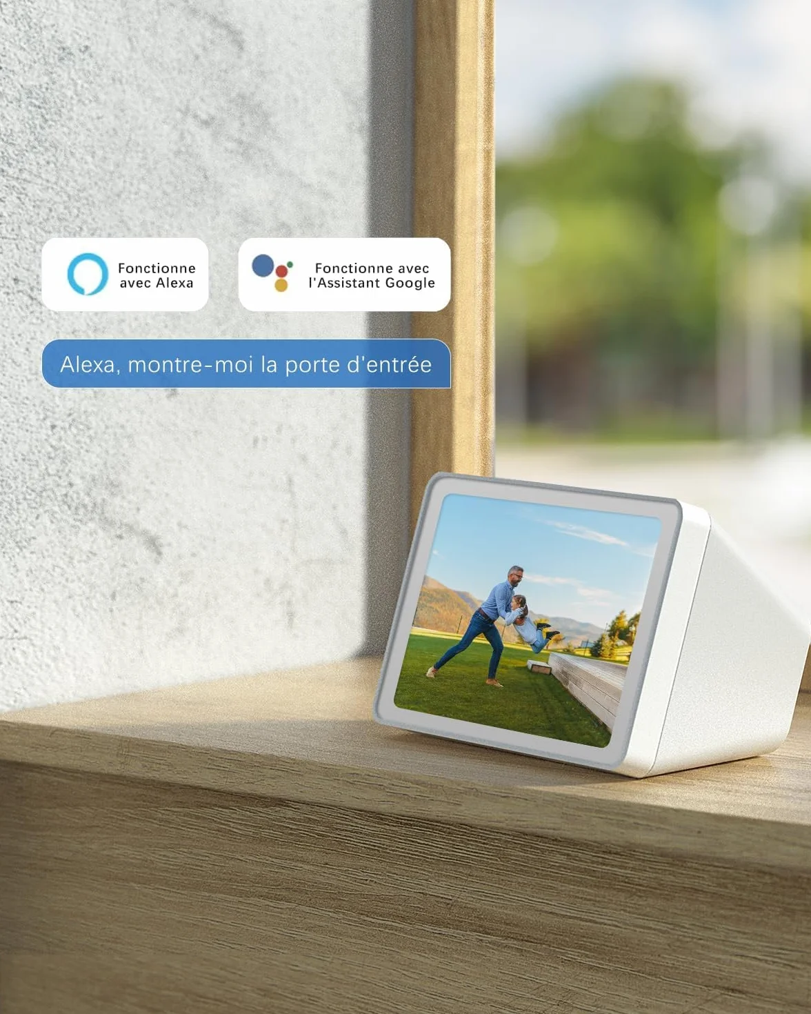 COCOCAM 2PCS 2K Camera Surveillance WiFi Exterieure sans Fil sur AI Détection Humaine, Vision Nocturne Couleur, Audio Bidirectionnel, 2.4GHz WiFi, Cloud
