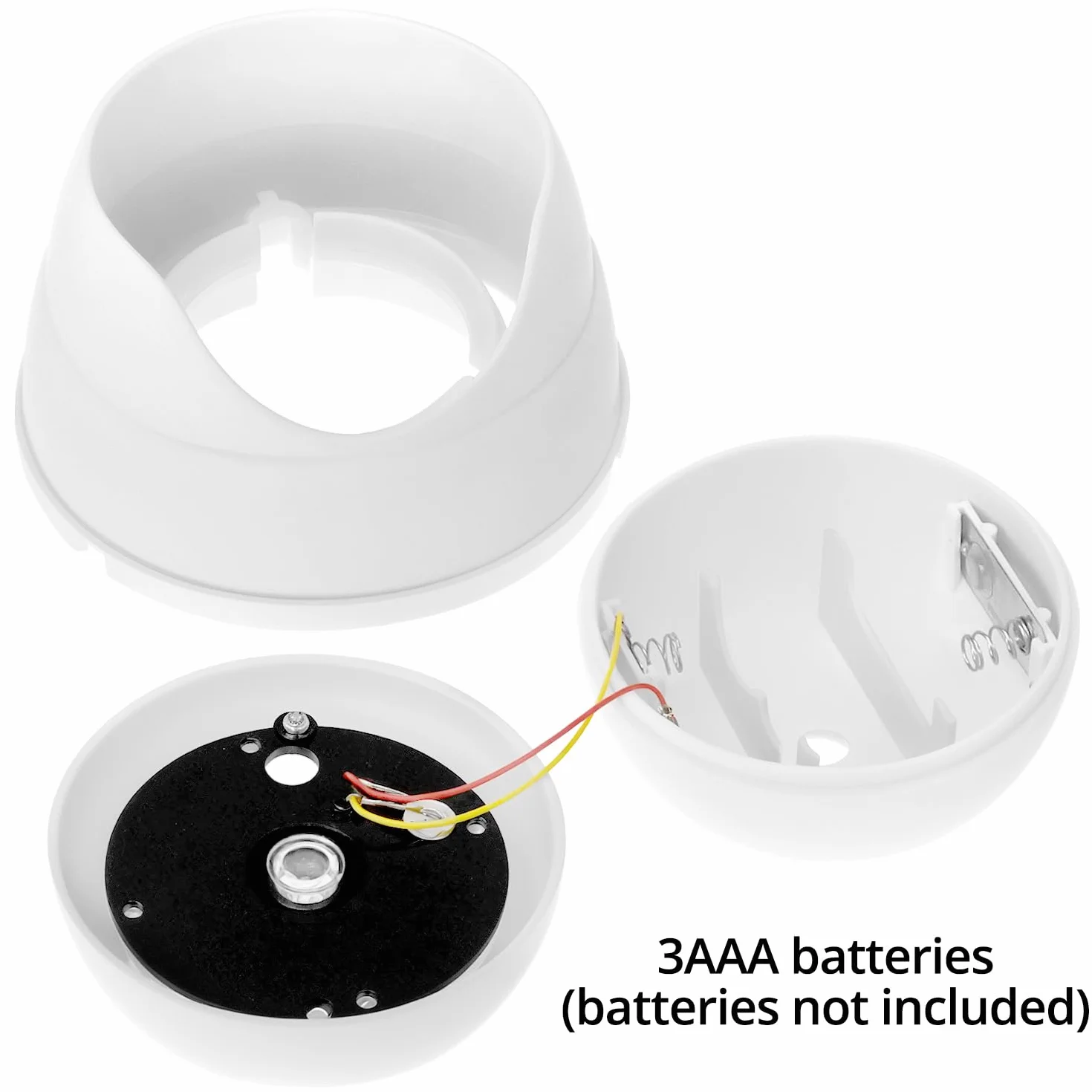 QWORK® 2X Caméra dôme factice avec LED - Fausse caméra pour intérieur et extérieur - Trompement réelle