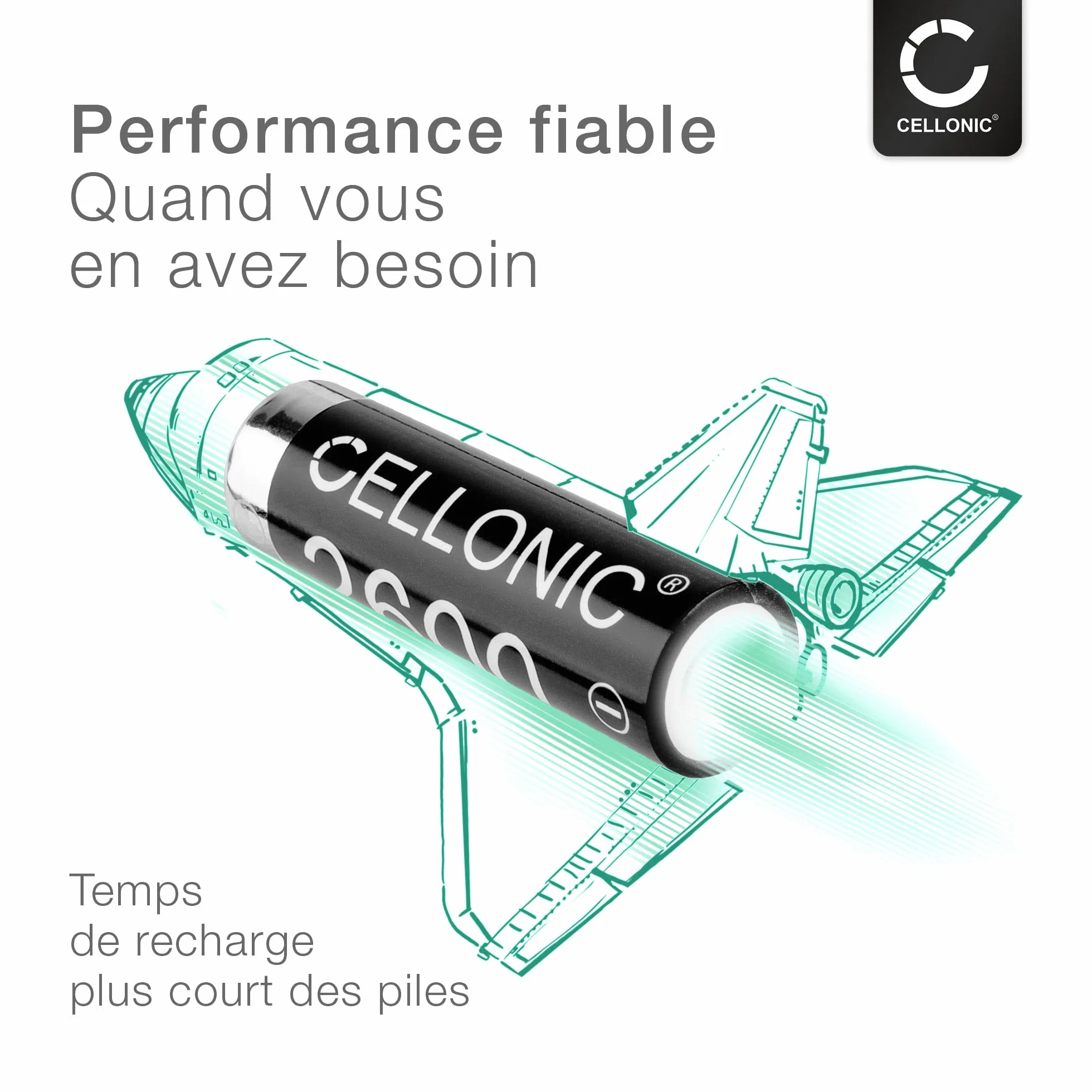CELLONIC 4X Batterie pour Téléphone sans Fil Compatible avec Siemens Gigaset C620A,C620,C620H - (2600mAh, 1.2V)